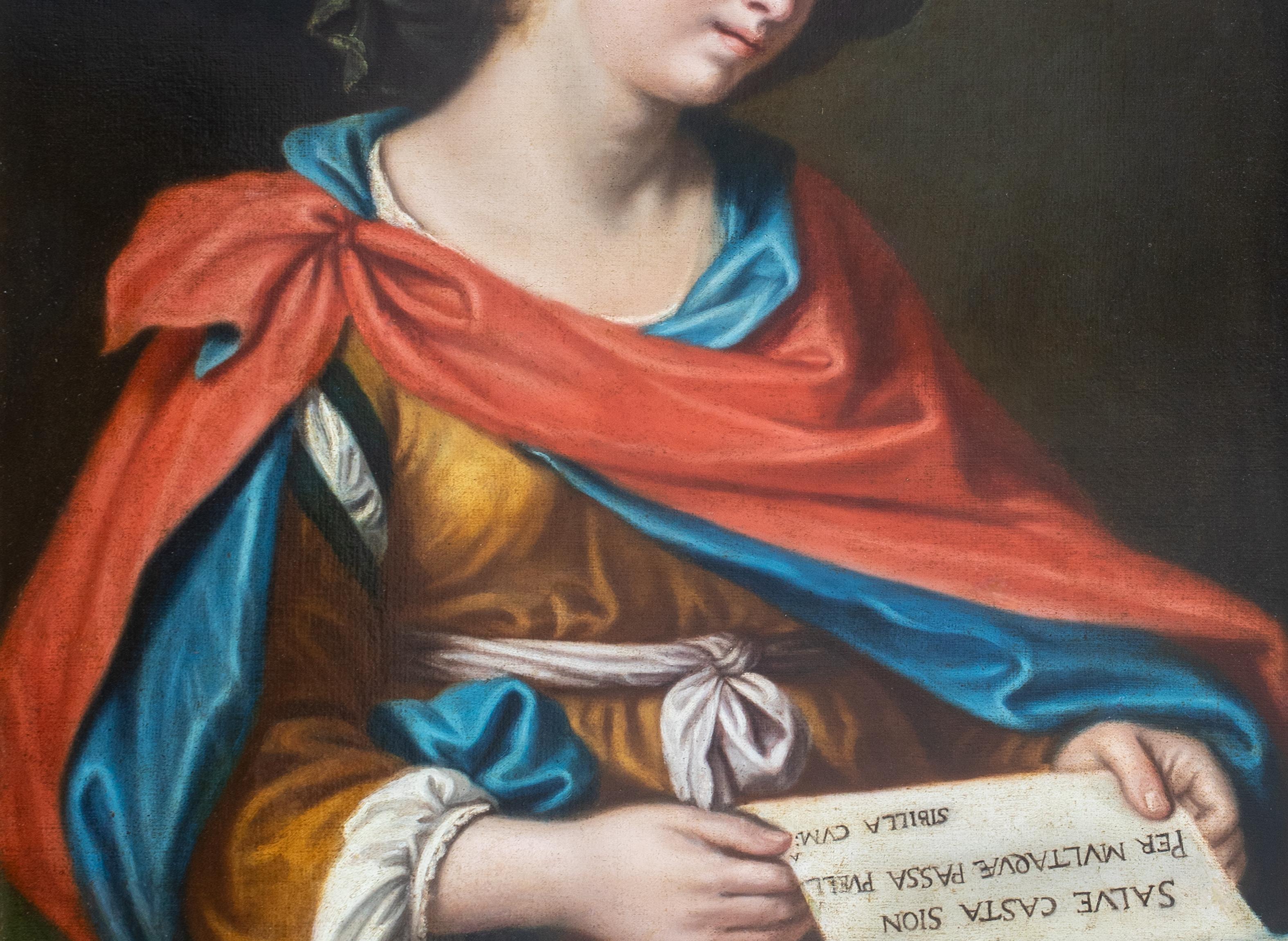 Portrait Of The Persian Sybil, 17th Century   School of GUERCINO (1591-1666) For Sale 3