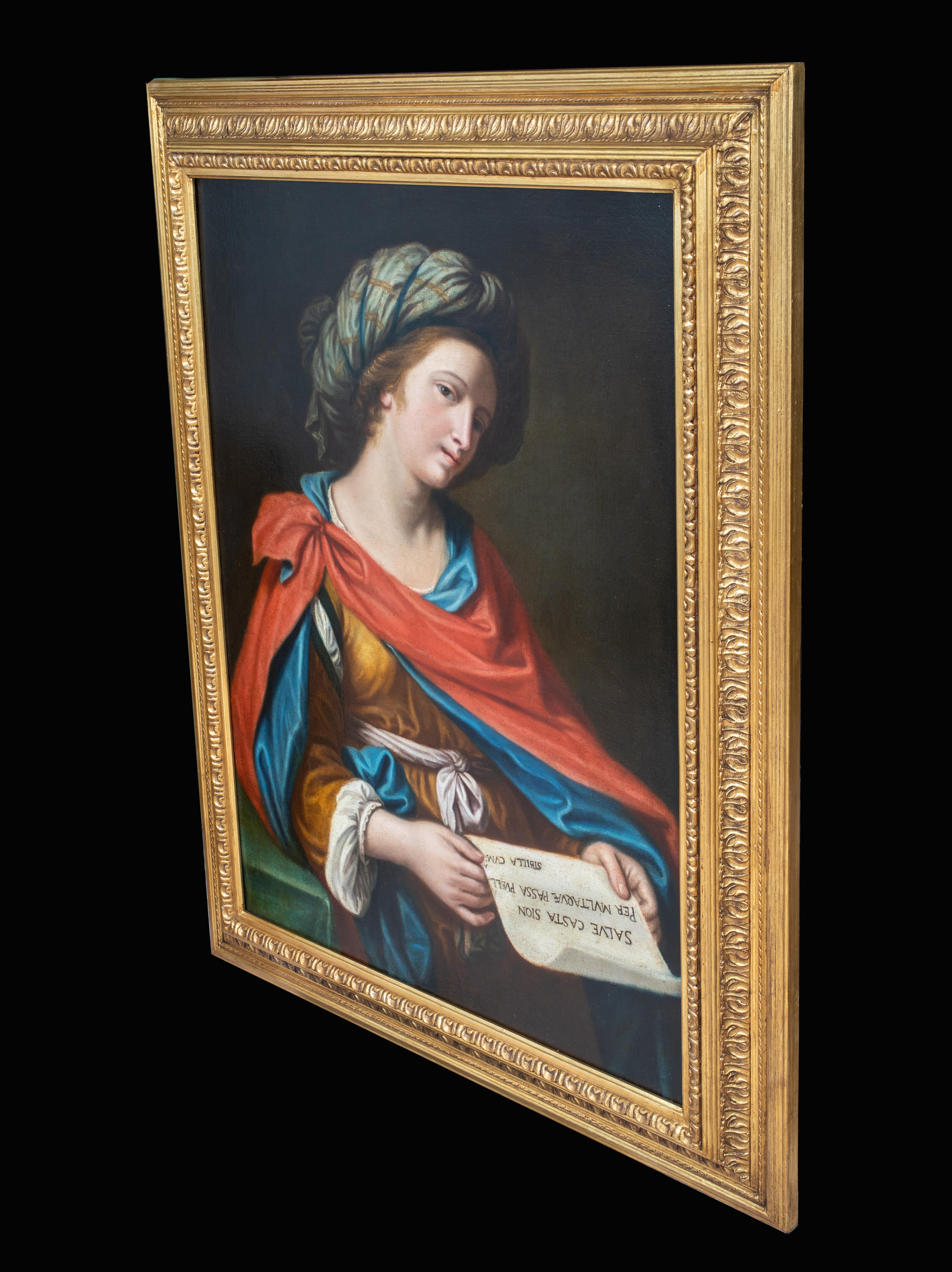 Ritratto della Sibilla persiana, XVII secolo   Scuola di GUERCINO (1591-1666) in vendita 4