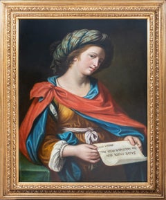 Retrato De La Sibila Persa, Siglo XVII   Escuela de GUERCINO (1591-1666)