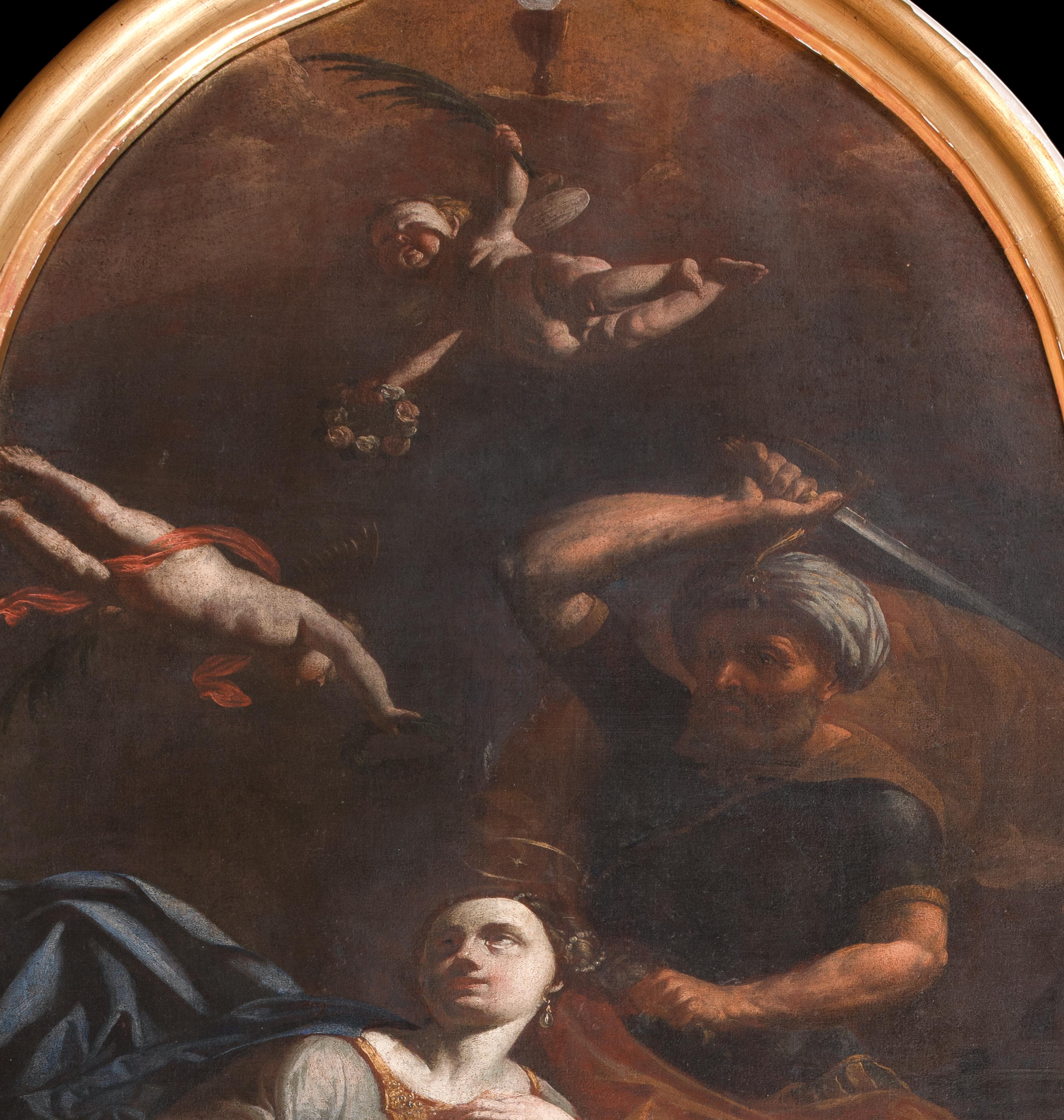 El martirio de Santa Bárbara, siglo XVII  ESCUELA DEL GUERCINO (1581-1666) en venta 4