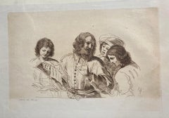 "Il Maestro" Print after Franceso Barbieri called Guercino (1591-1666)