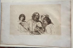 "Il Maestro" Print after Franceso Barbieri called Guercino (1591-1666)