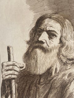 Moses with Staff Portrait Print after Guercino (1591-1666)