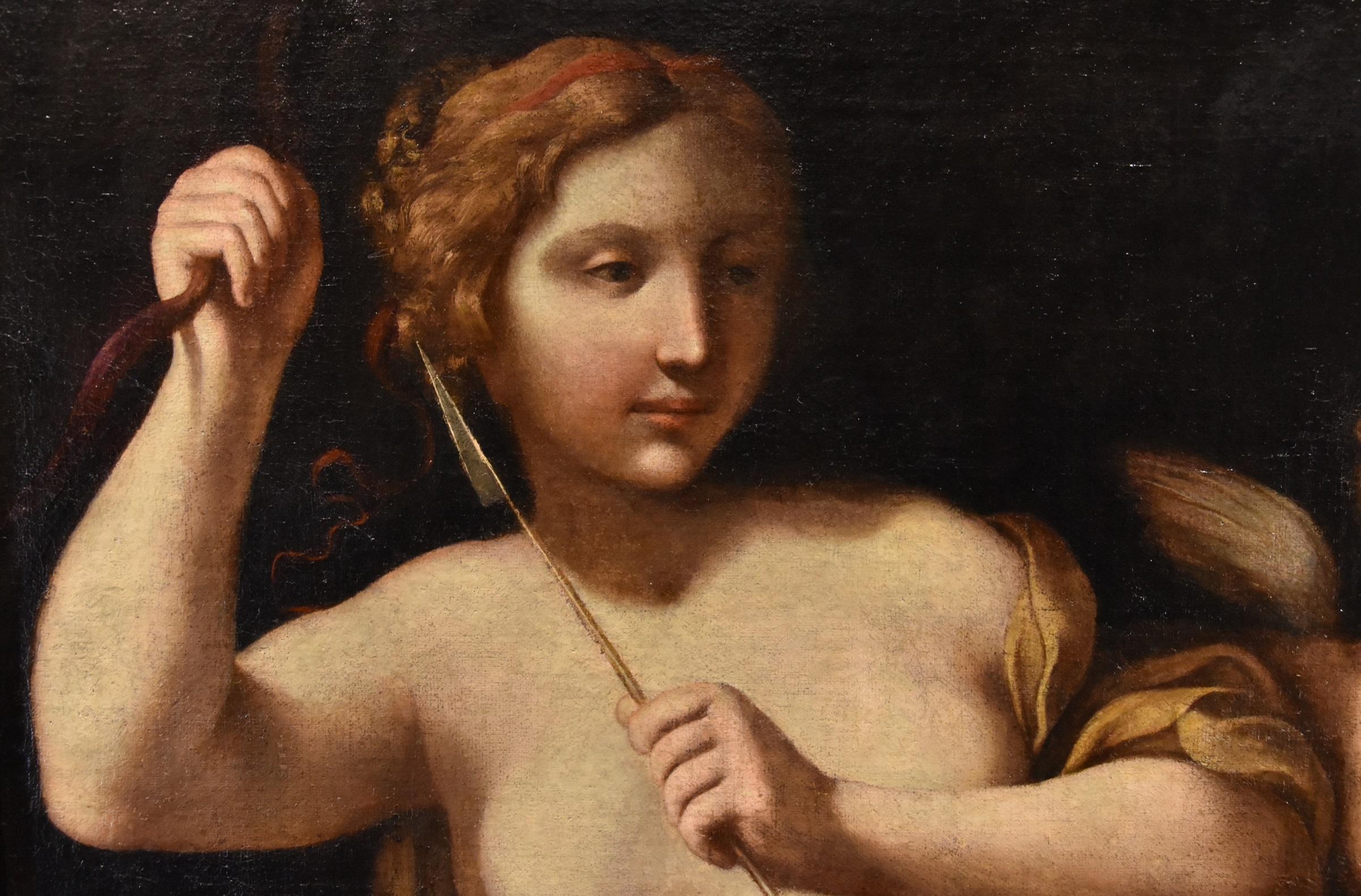 Venere Amorosa Guercino 17° Secolo Dipinto Olio su tela Antico maestro Scuola emiliana in vendita 9