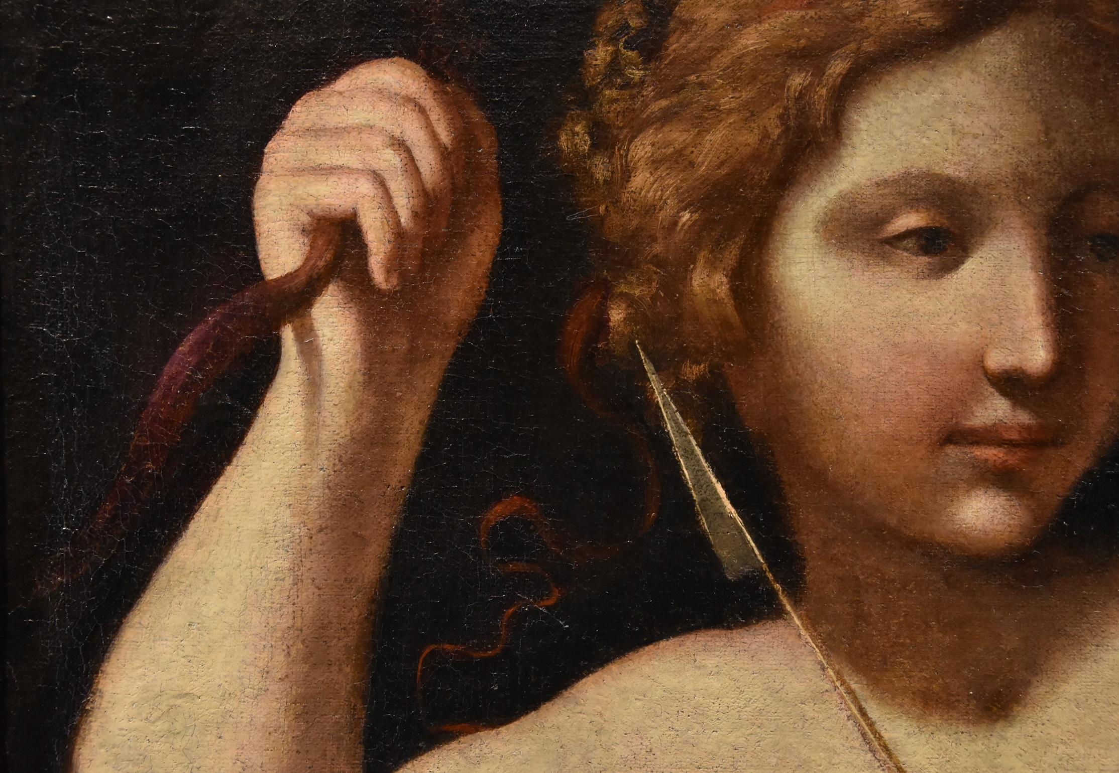 Venere Amorosa Guercino 17° Secolo Dipinto Olio su tela Antico maestro Scuola emiliana in vendita 10