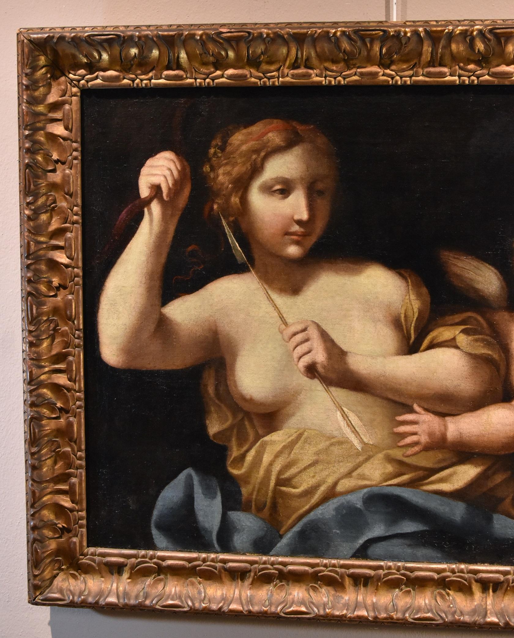 Venere Amorosa Guercino 17° Secolo Dipinto Olio su tela Antico maestro Scuola emiliana in vendita 14