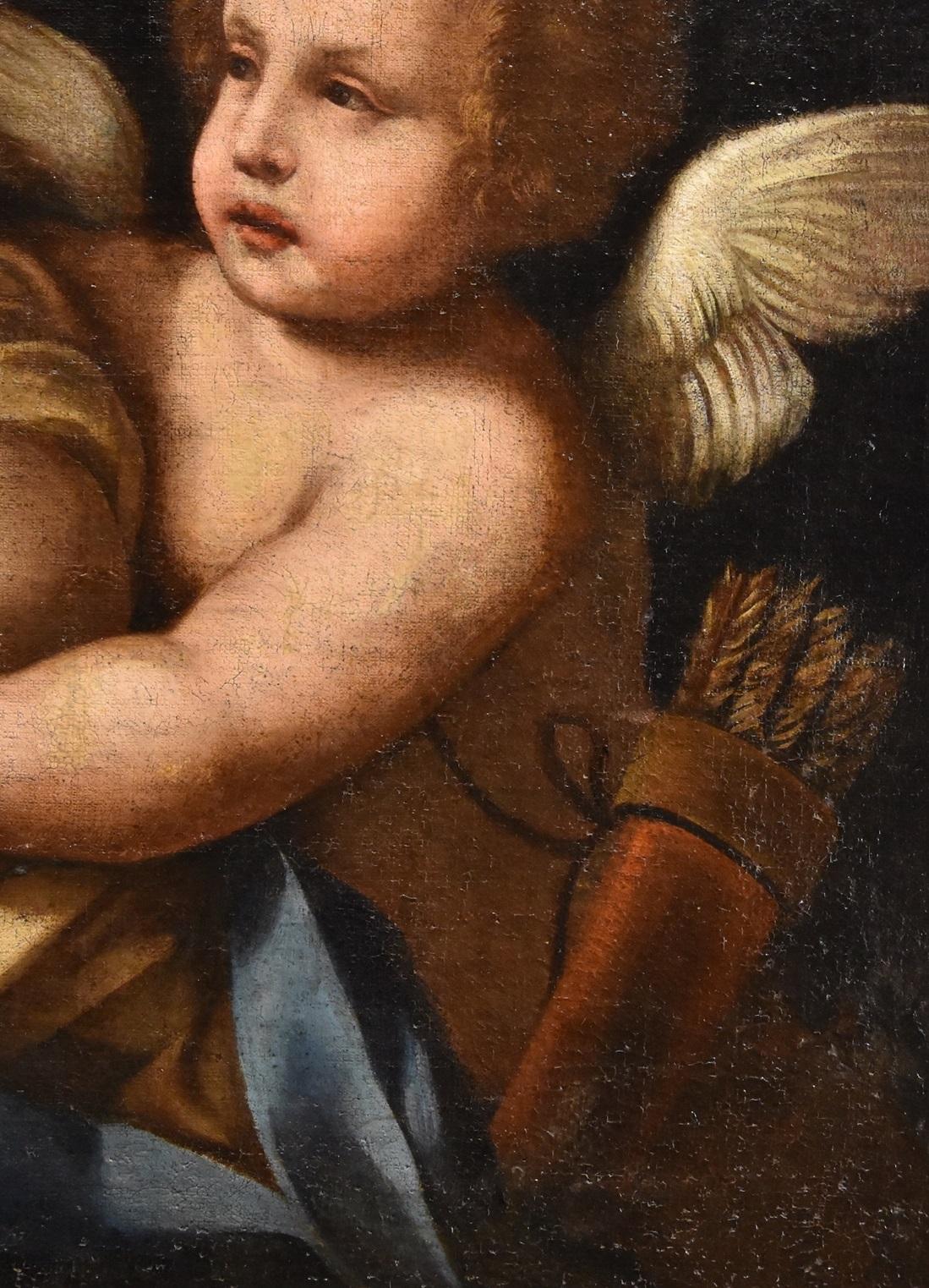 Venere Amorosa Guercino 17° Secolo Dipinto Olio su tela Antico maestro Scuola emiliana in vendita 2