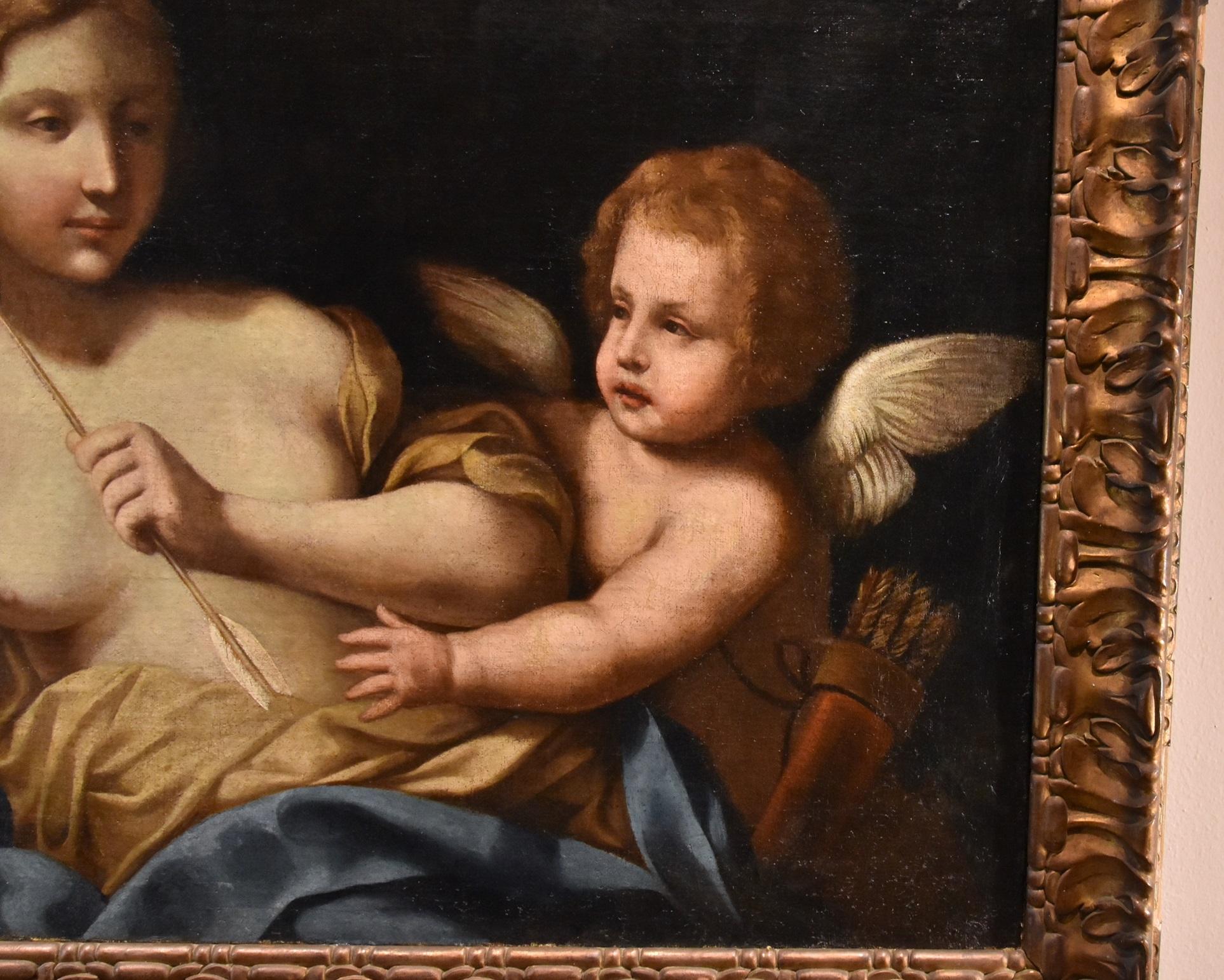 Venere Amorosa Guercino 17° Secolo Dipinto Olio su tela Antico maestro Scuola emiliana in vendita 4