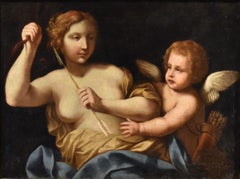 Venus Love Guercino 17th Century Paint Oil on canvas Old master Emilian school