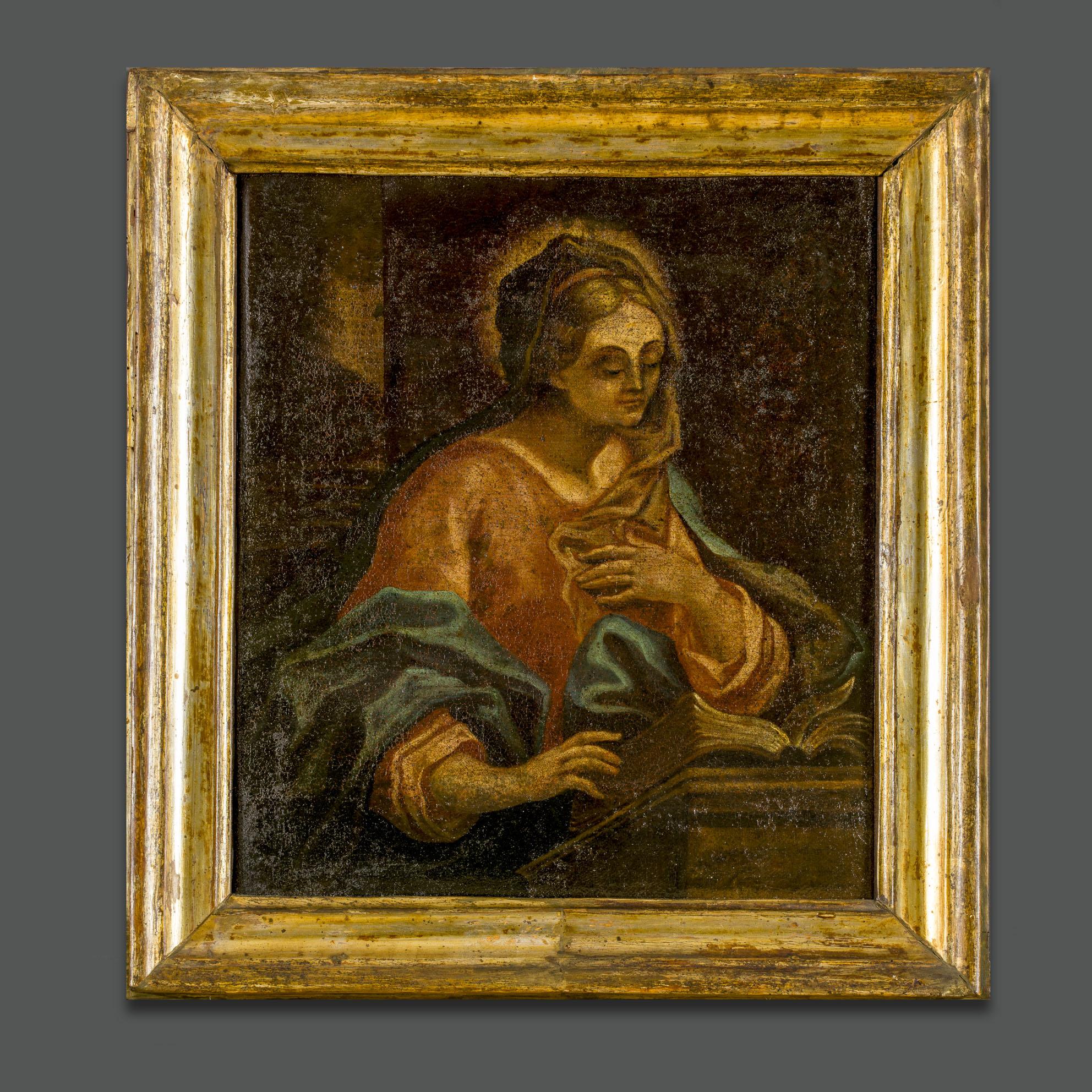 Peinture d'époque de l'Italien Giovanni Francesco Romanelli