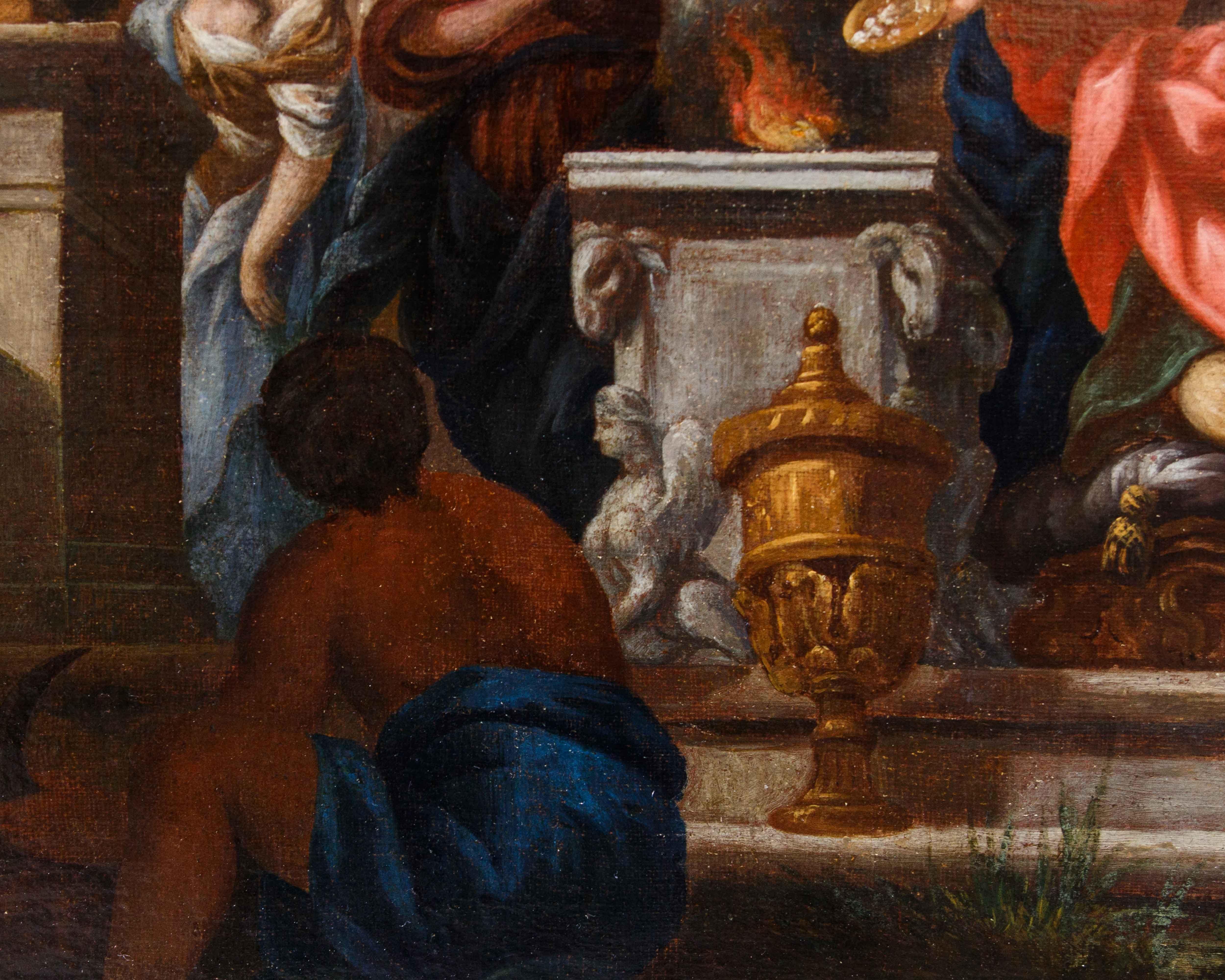 XVII secolo,   Bottega di Giovanni Francesco Romanelli, L’idolatria di Salomone im Angebot 2