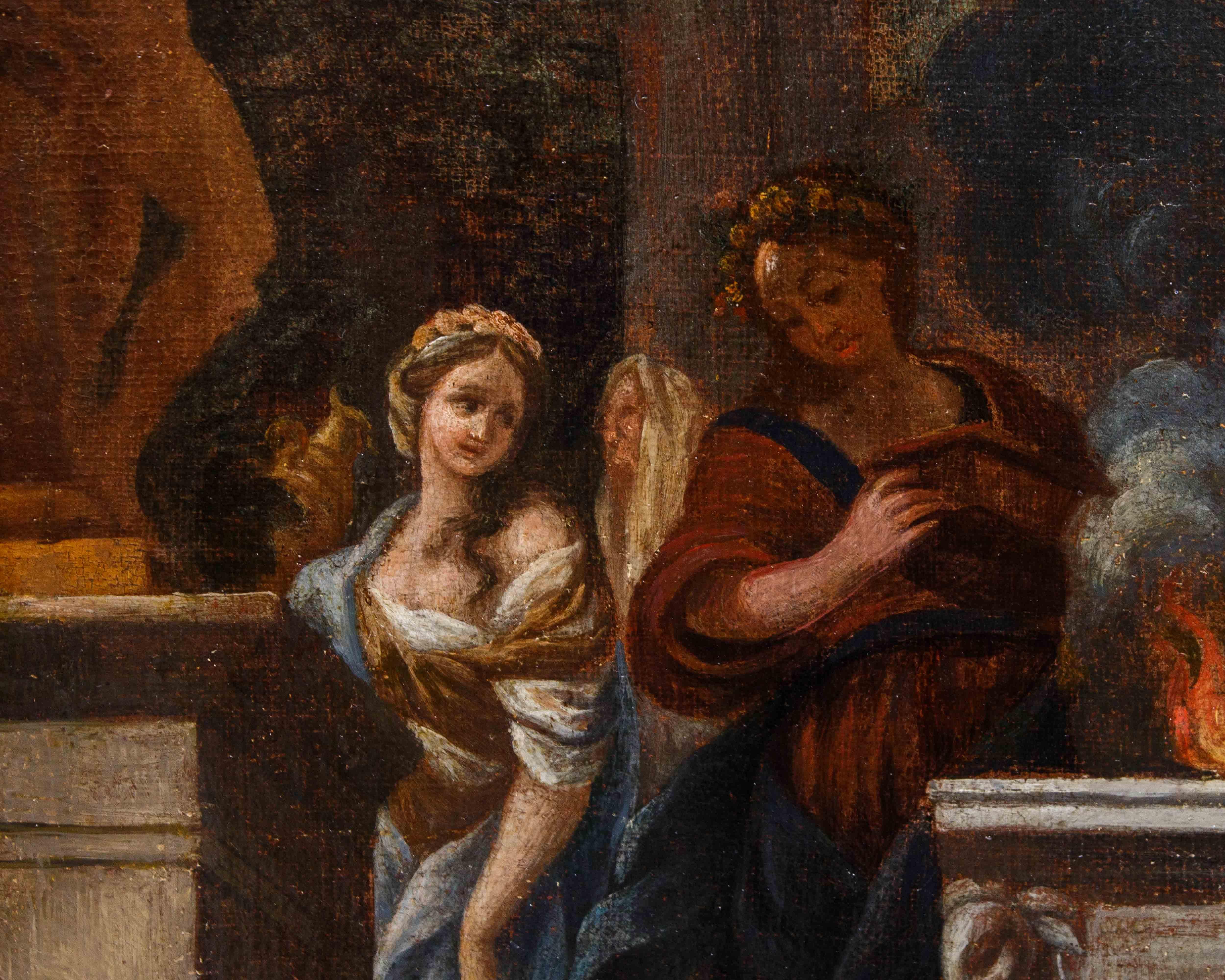 XVII secolo,   Bottega di Giovanni Francesco Romanelli, L’idolatria di Salomone im Angebot 3