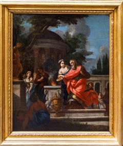 XVII secolo,   Bottega di Giovanni Francesco Romanelli, L’idolatria di Salomone