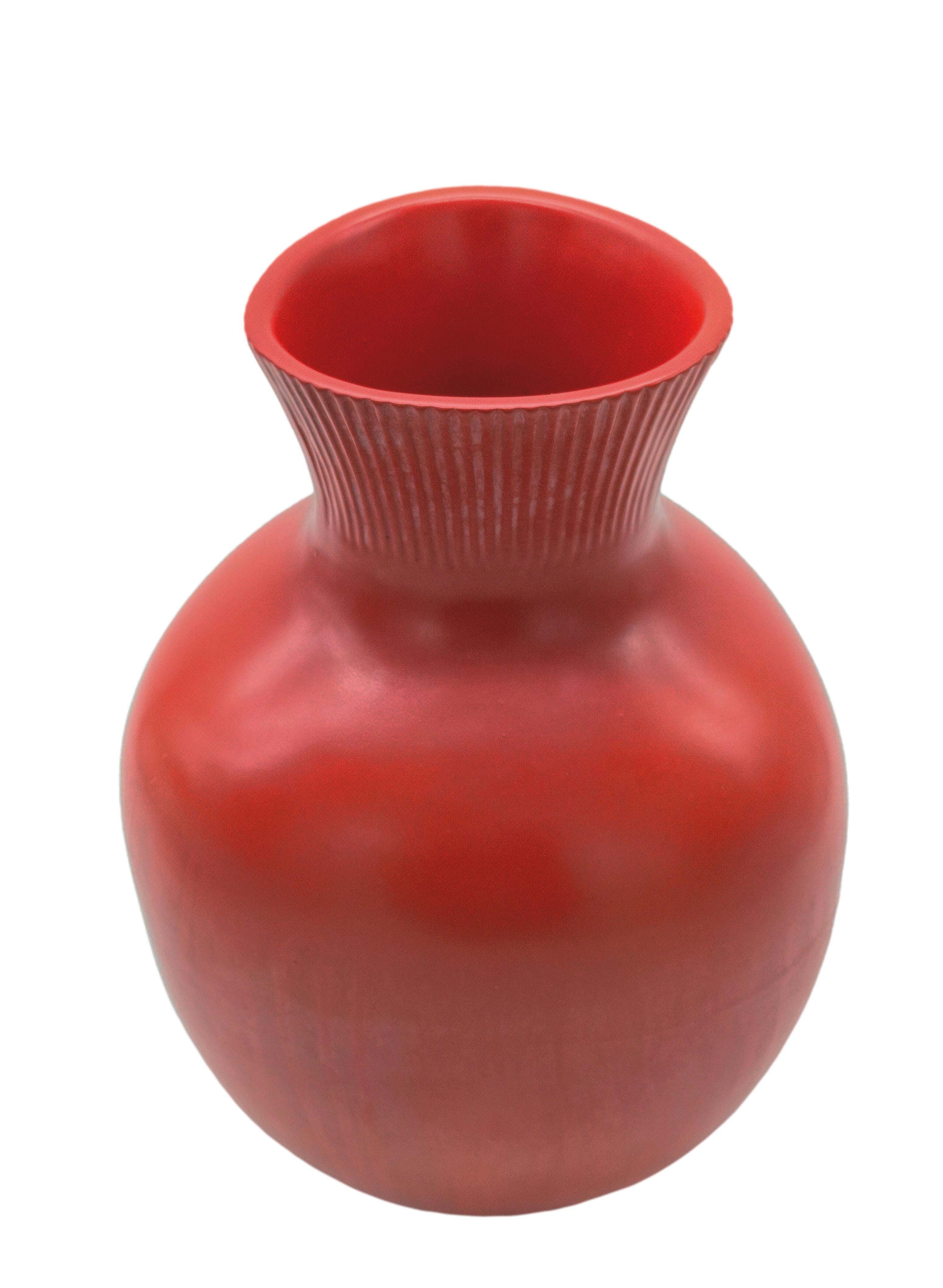 Mid-20th Century Giovanni Gariboldi for Richard Ginori - San Cristoforo Ceramic Vase, Italy 1930s For Sale