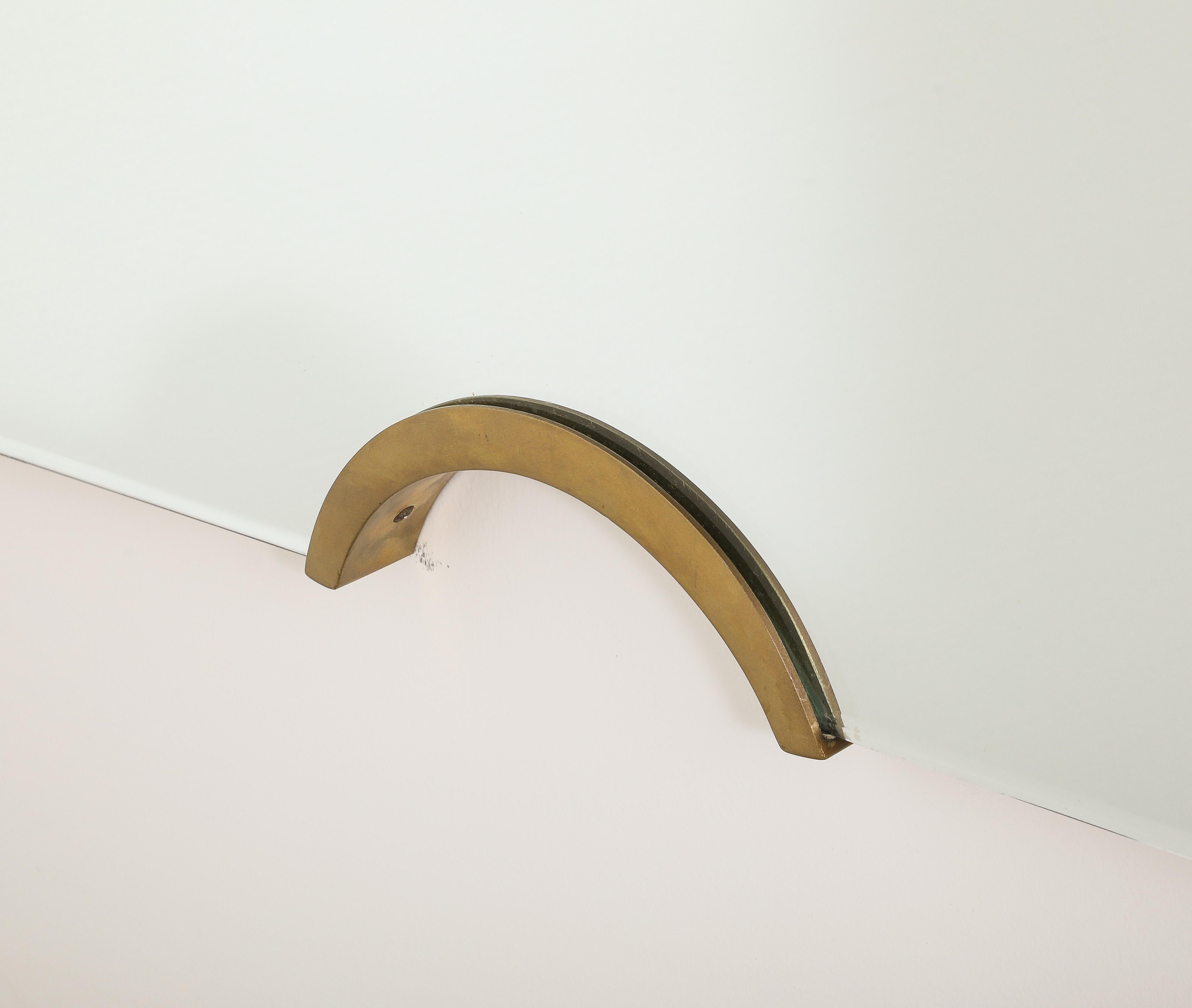 Giovanni Gariboldi Paar Wandspiegel aus Glas und Vergoldung, Italien, um 1950 im Angebot 4