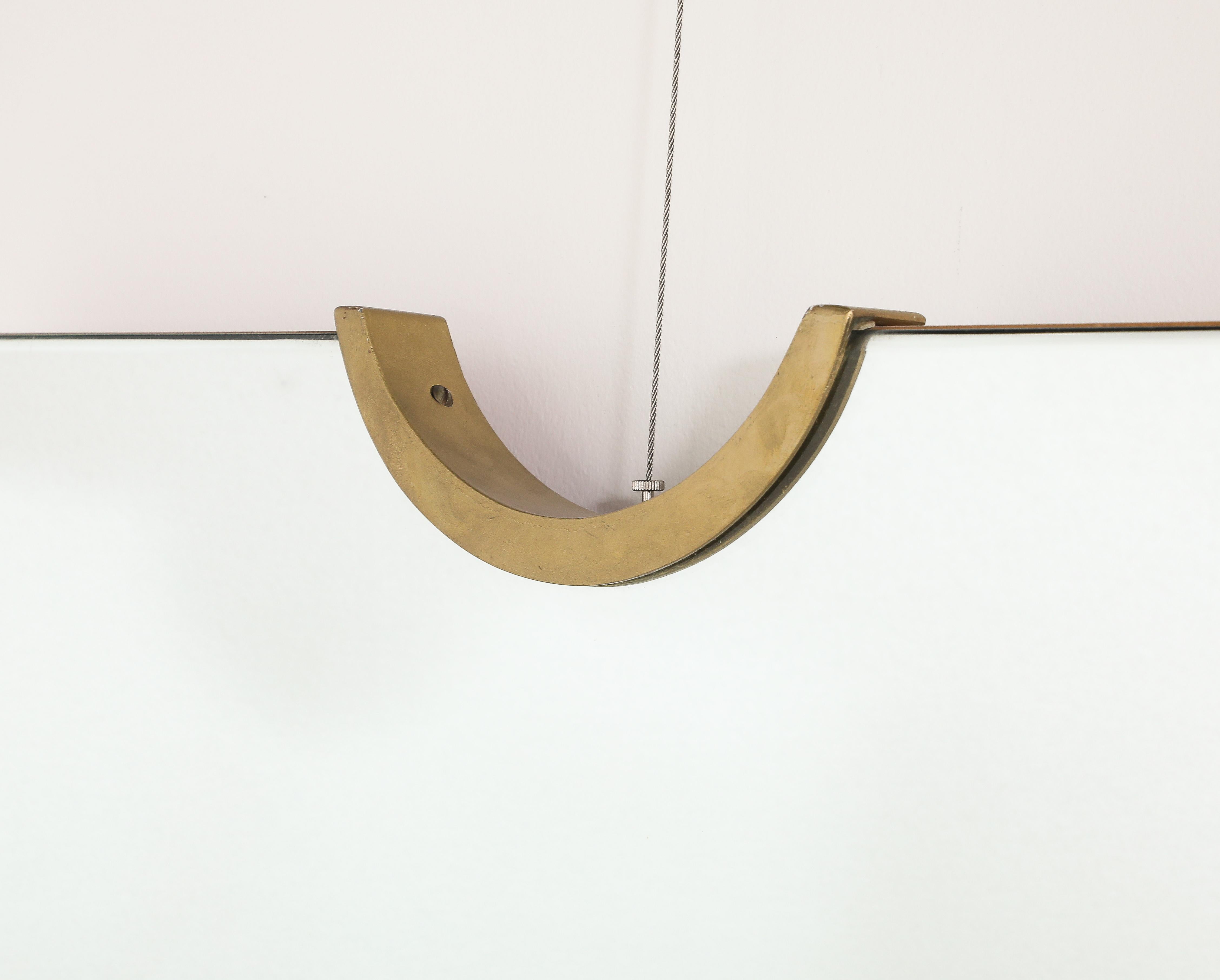 Giovanni Gariboldi Paar Wandspiegel aus Glas und Vergoldung, Italien, um 1950 im Angebot 5