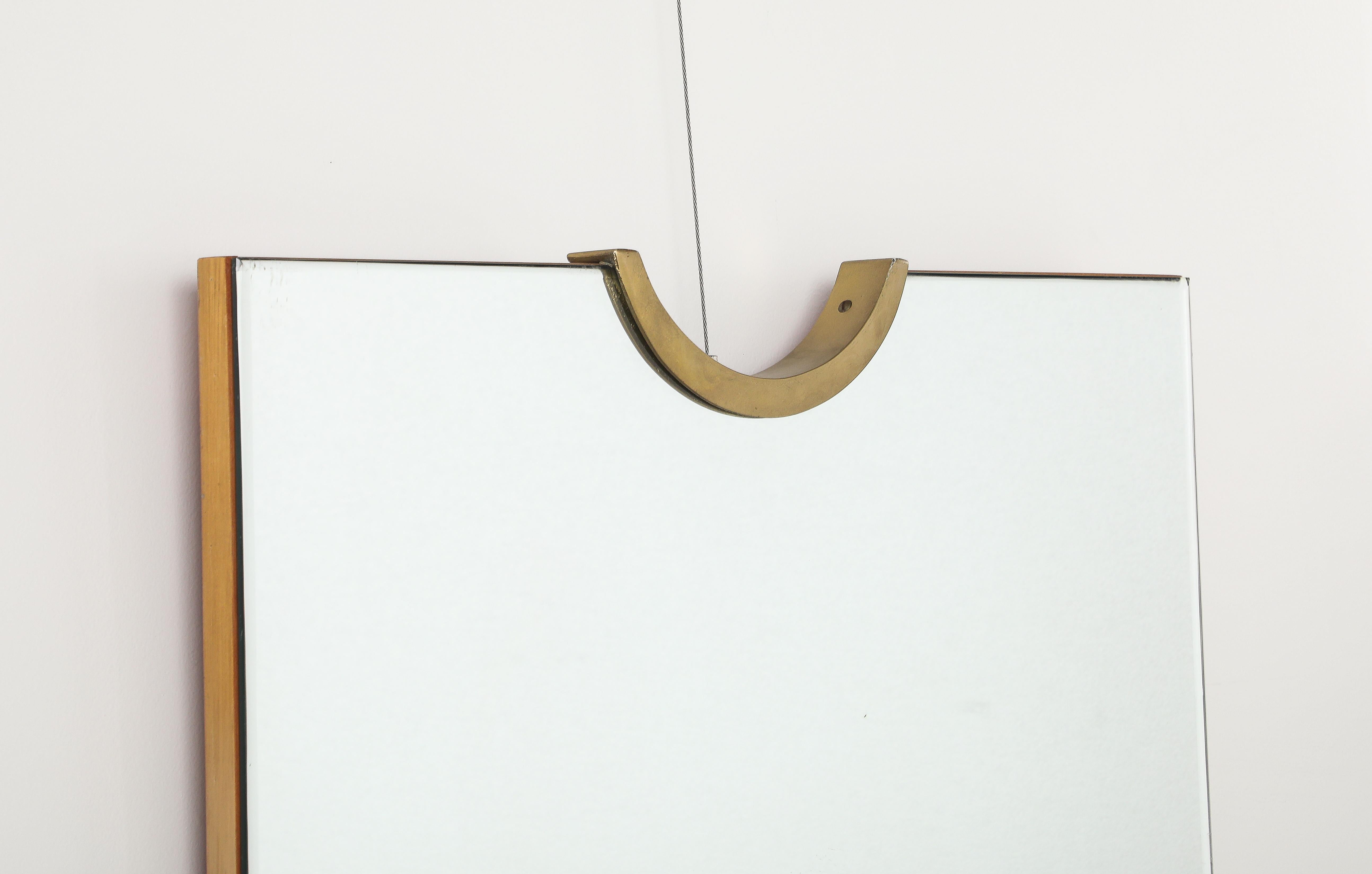 Giovanni Gariboldi Paar Wandspiegel aus Glas und Vergoldung, Italien, um 1950 (Italienisch) im Angebot