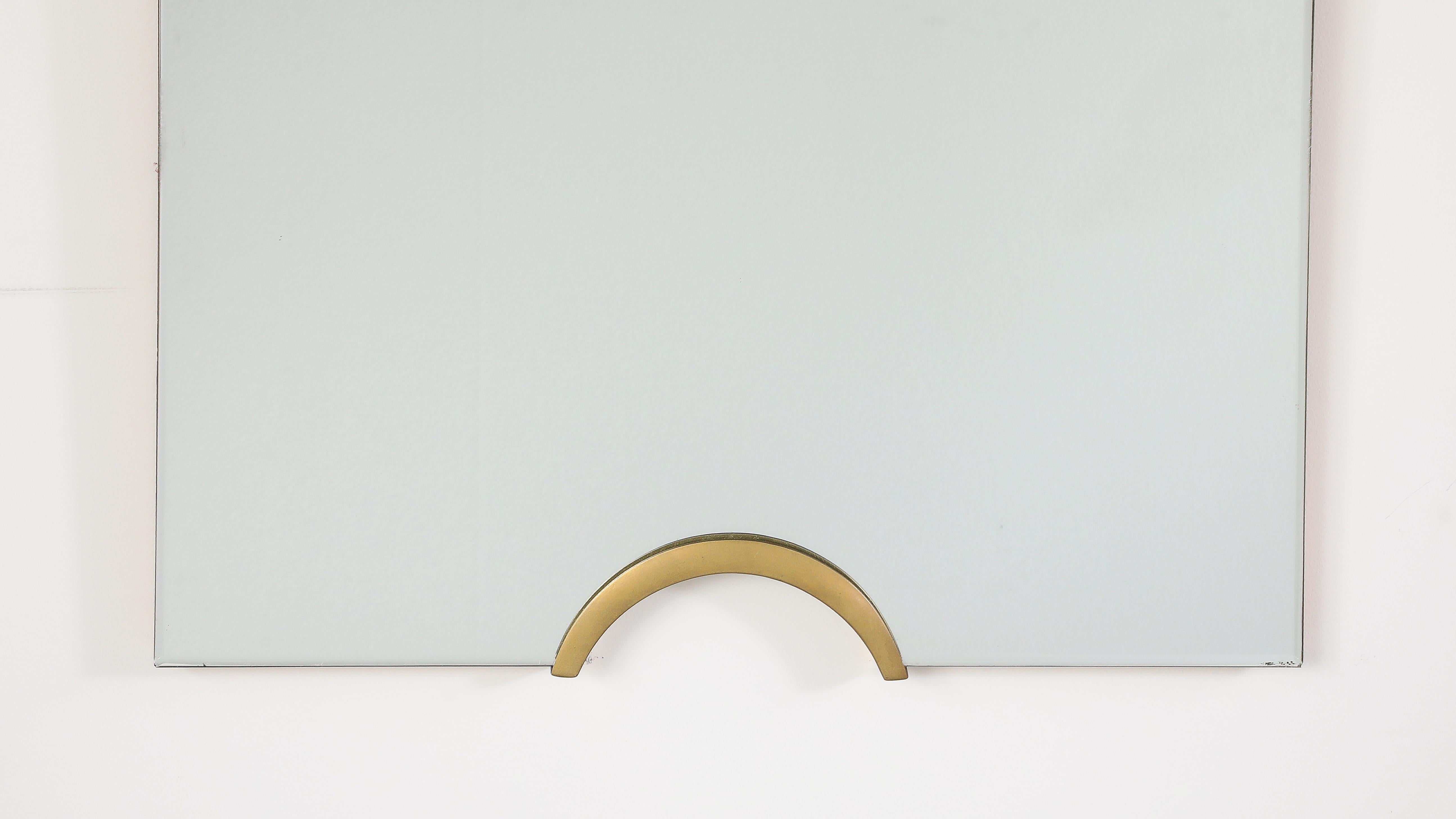 Giovanni Gariboldi Paar Wandspiegel aus Glas und Vergoldung, Italien, um 1950 (Mitte des 20. Jahrhunderts) im Angebot