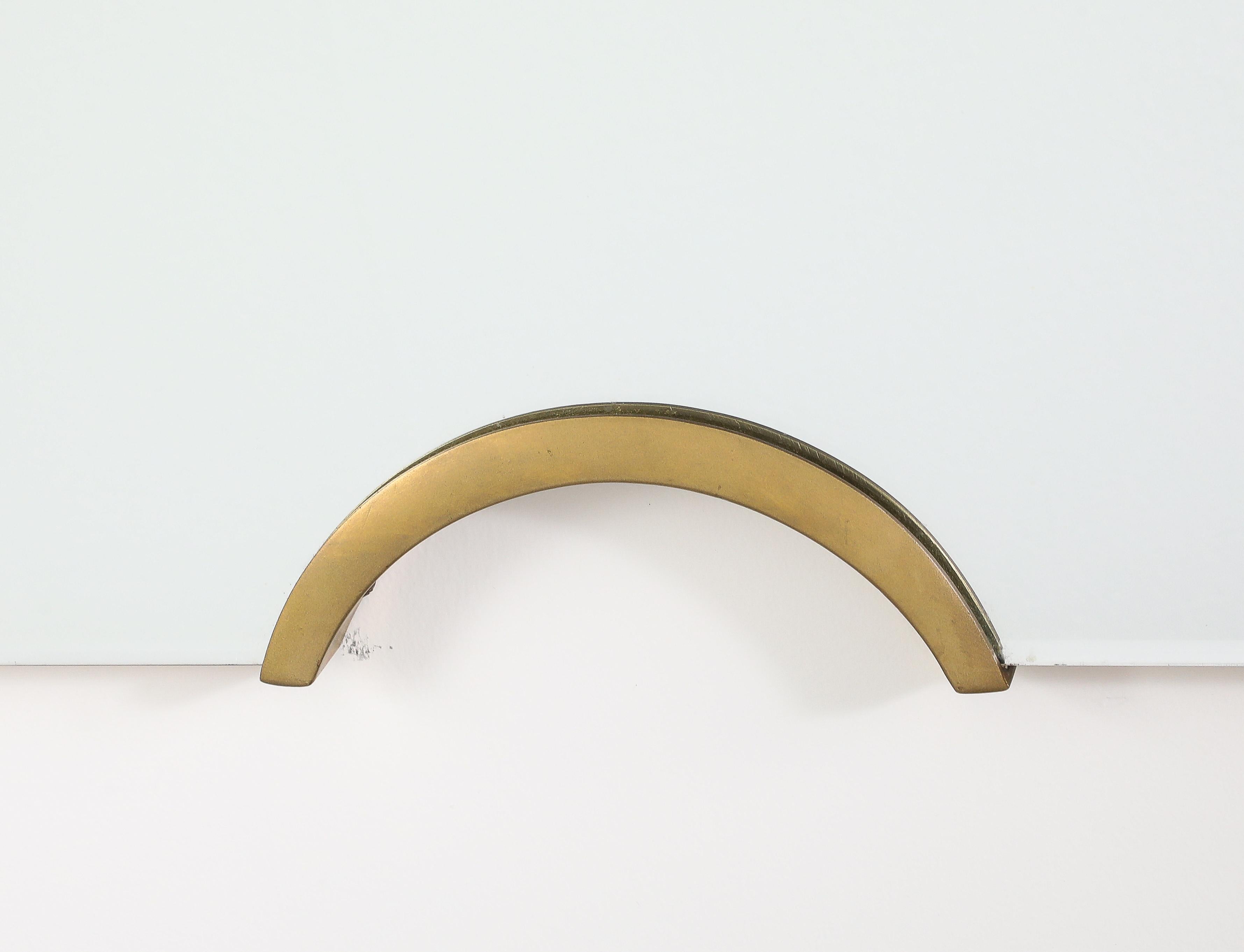 Giovanni Gariboldi Paar Wandspiegel aus Glas und Vergoldung, Italien, um 1950 im Angebot 1