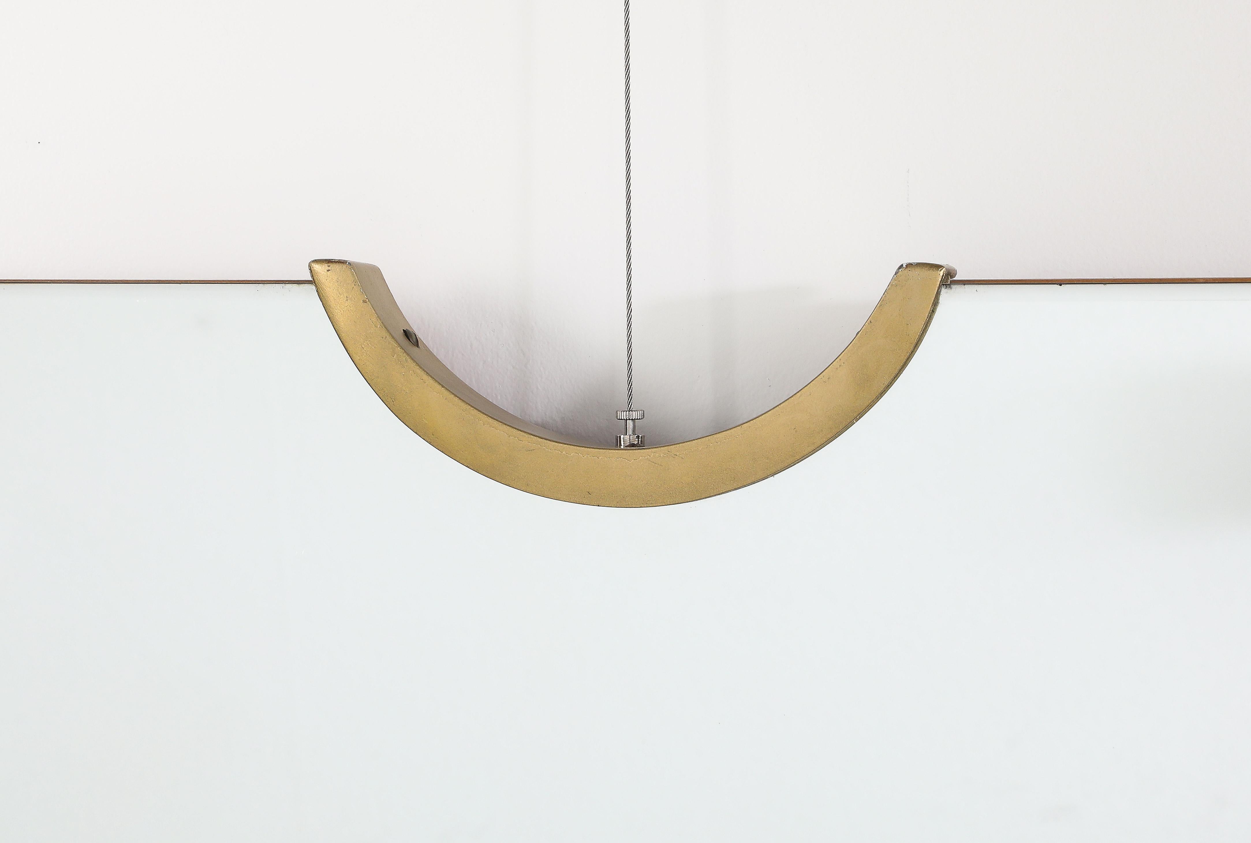 Giovanni Gariboldi Paar Wandspiegel aus Glas und Vergoldung, Italien, um 1950 im Angebot 2