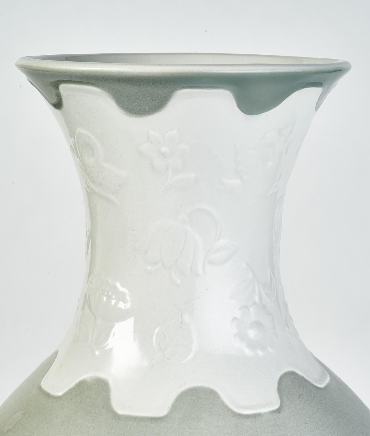 Giovanni Gariboldi Tall Vase, Italy 1940's For Sale 1