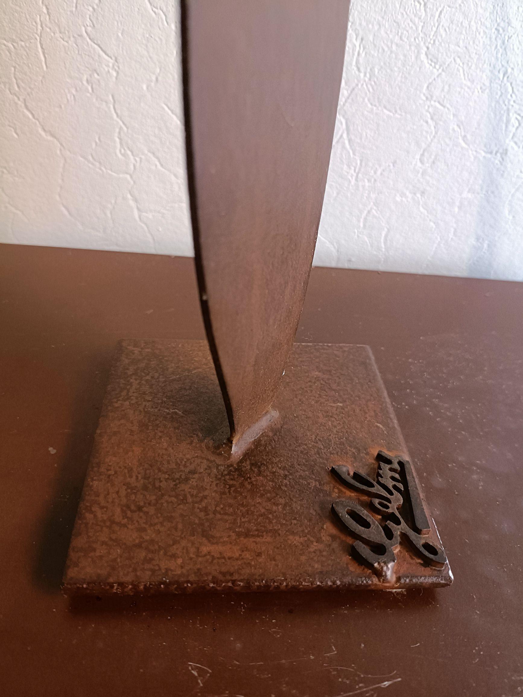 106-Nœud Serpen - Giovanni Gelmi - zeitgenössische Skulptur aus patiniertem Cortenstahl im Angebot 3
