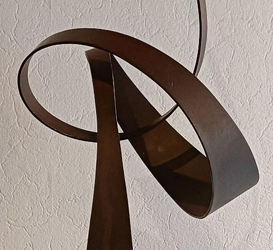 106-Nœud Serpen - Giovanni Gelmi - zeitgenössische Skulptur aus patiniertem Cortenstahl im Angebot 7