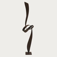 106-Nœud Serpen - Giovanni Gelmi - contemporary patinated Steel Corten sculpture