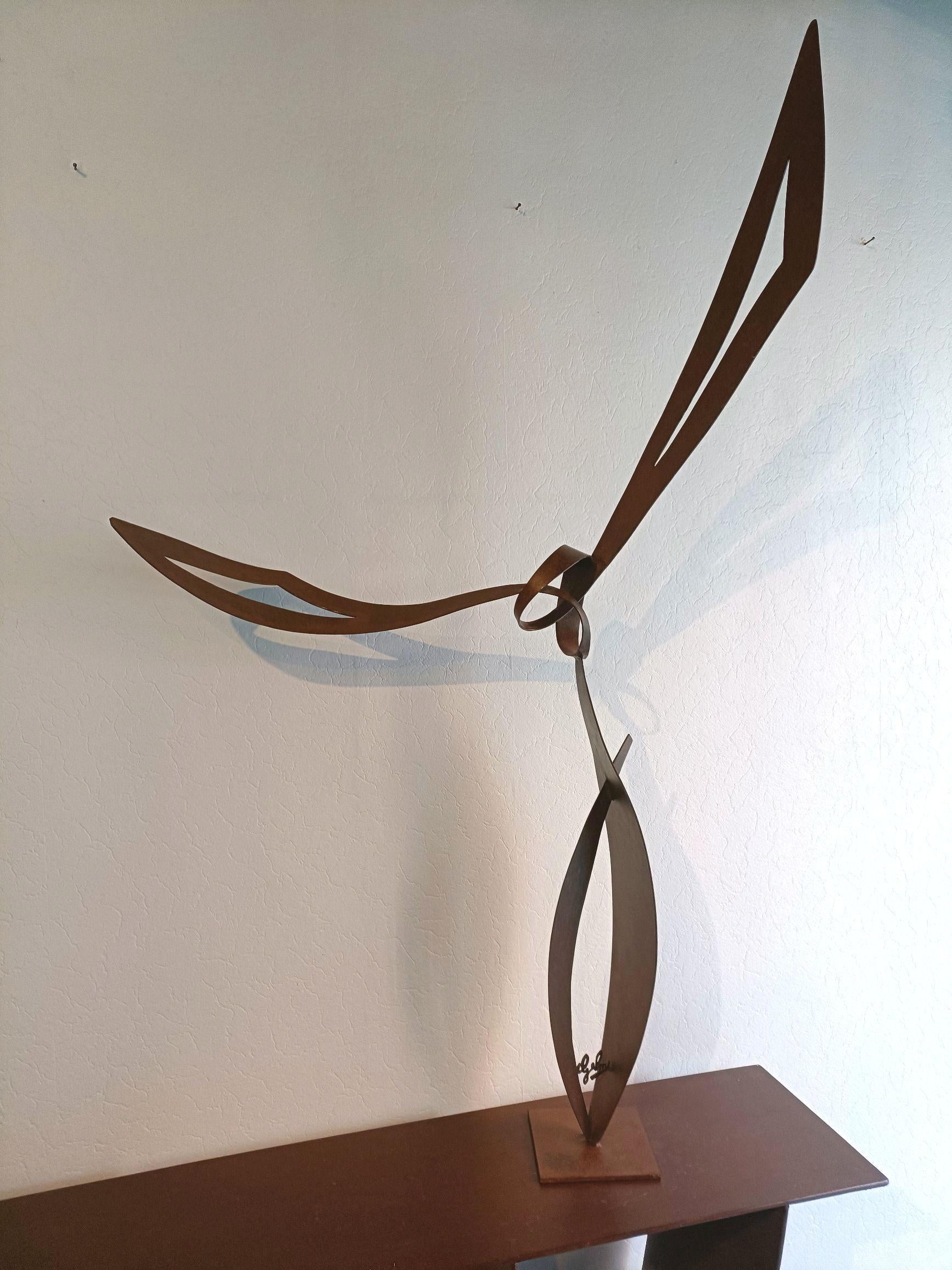 30-Merci-Gracie - Giovanni Gelmi - sculpture contemporaine en acier Corten patiné en vente 2