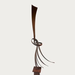 41-Eclosion - Giovanni Gelmi - contemporary patinated Steel Corten sculpture