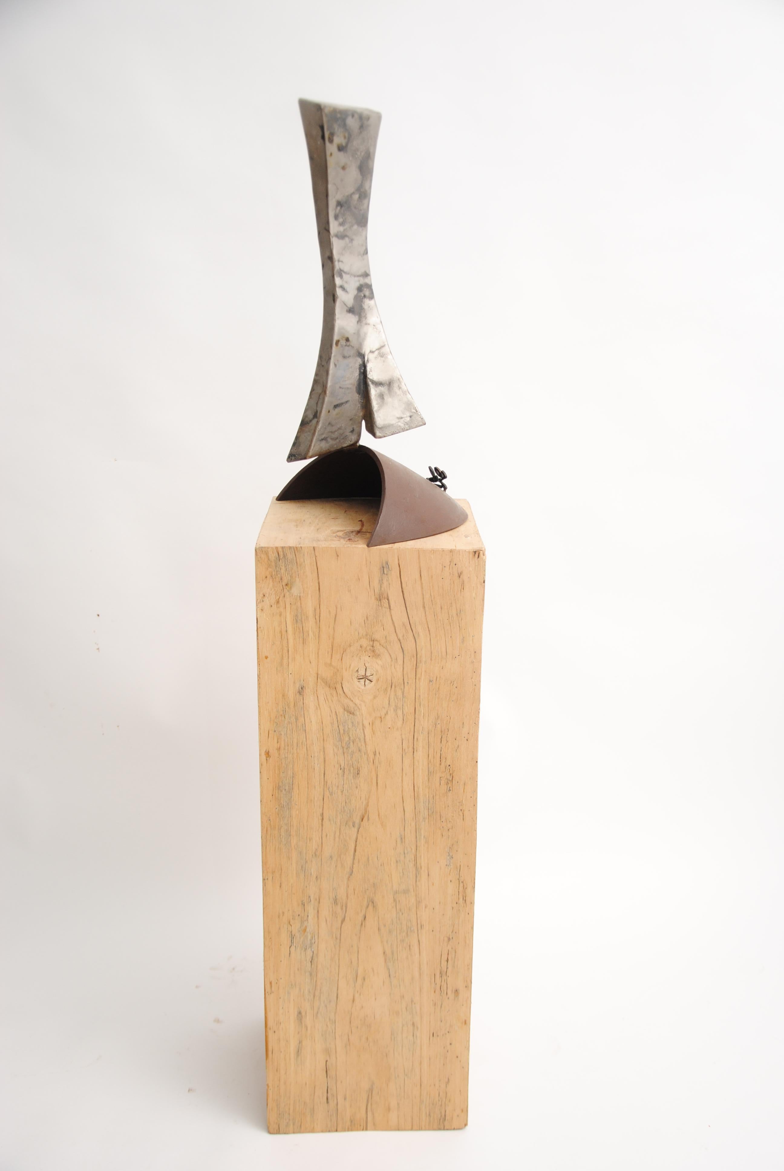61-Marcheur - Giovanni Gelmi - contemporary patinated Steel Corten sculpture For Sale 3