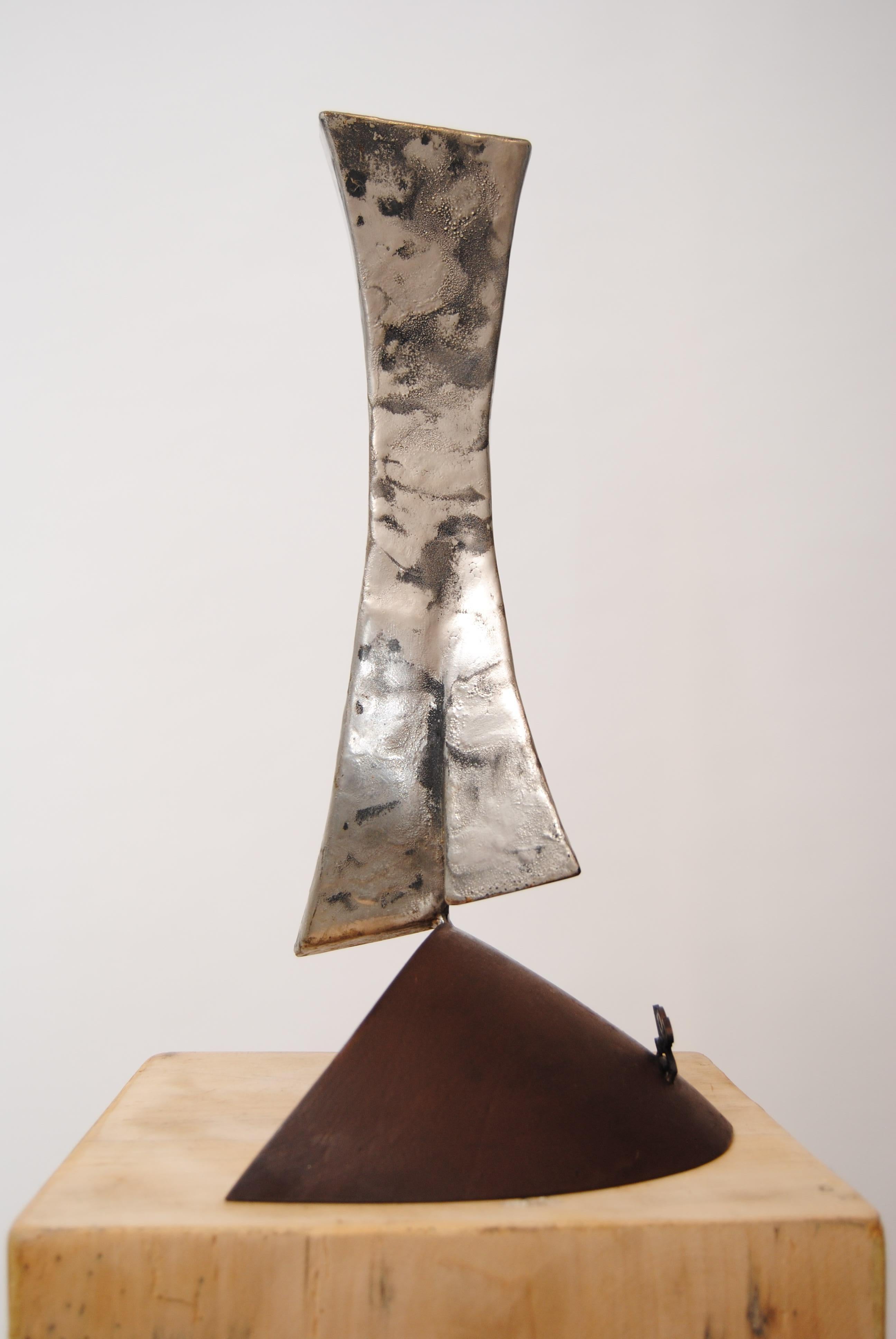 61-Marcheur - Giovanni Gelmi - contemporary patinated Steel Corten sculpture For Sale 6