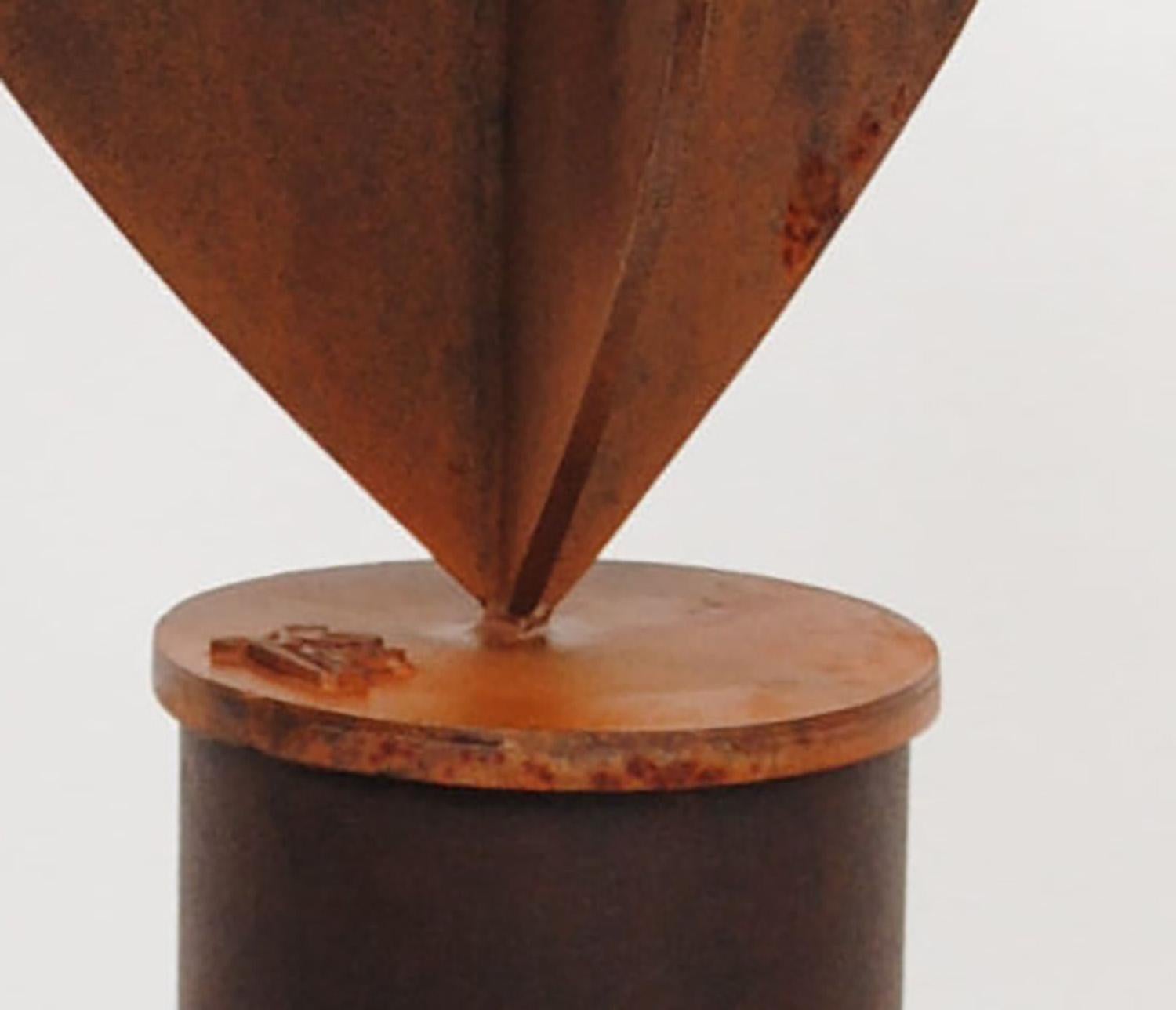 9-Envol - Giovanni Gelmi - contemporary patinated Steel Corten sculpture For Sale 3