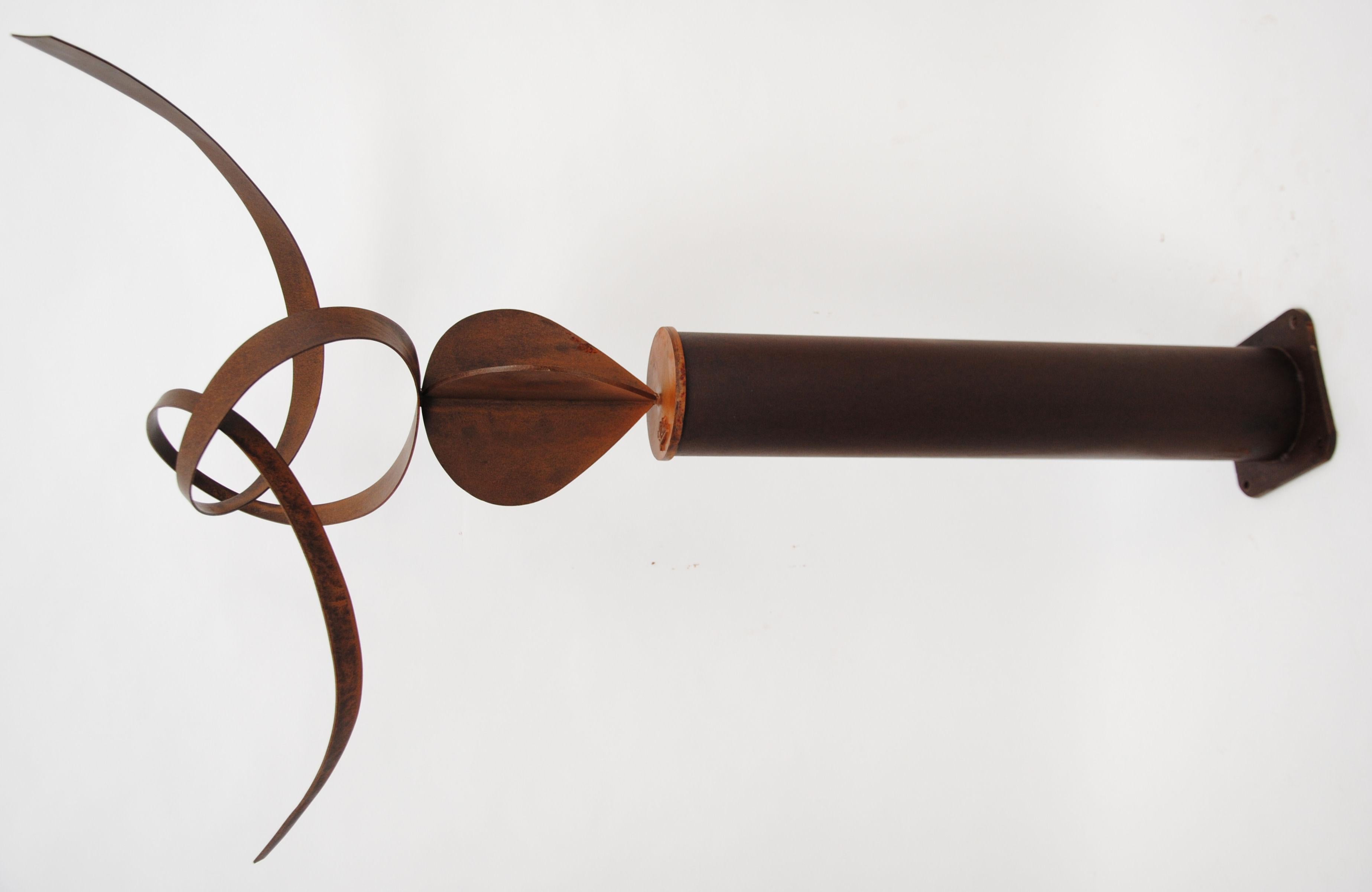 9-Envol - Giovanni Gelmi - contemporary patinated Steel Corten sculpture For Sale 5