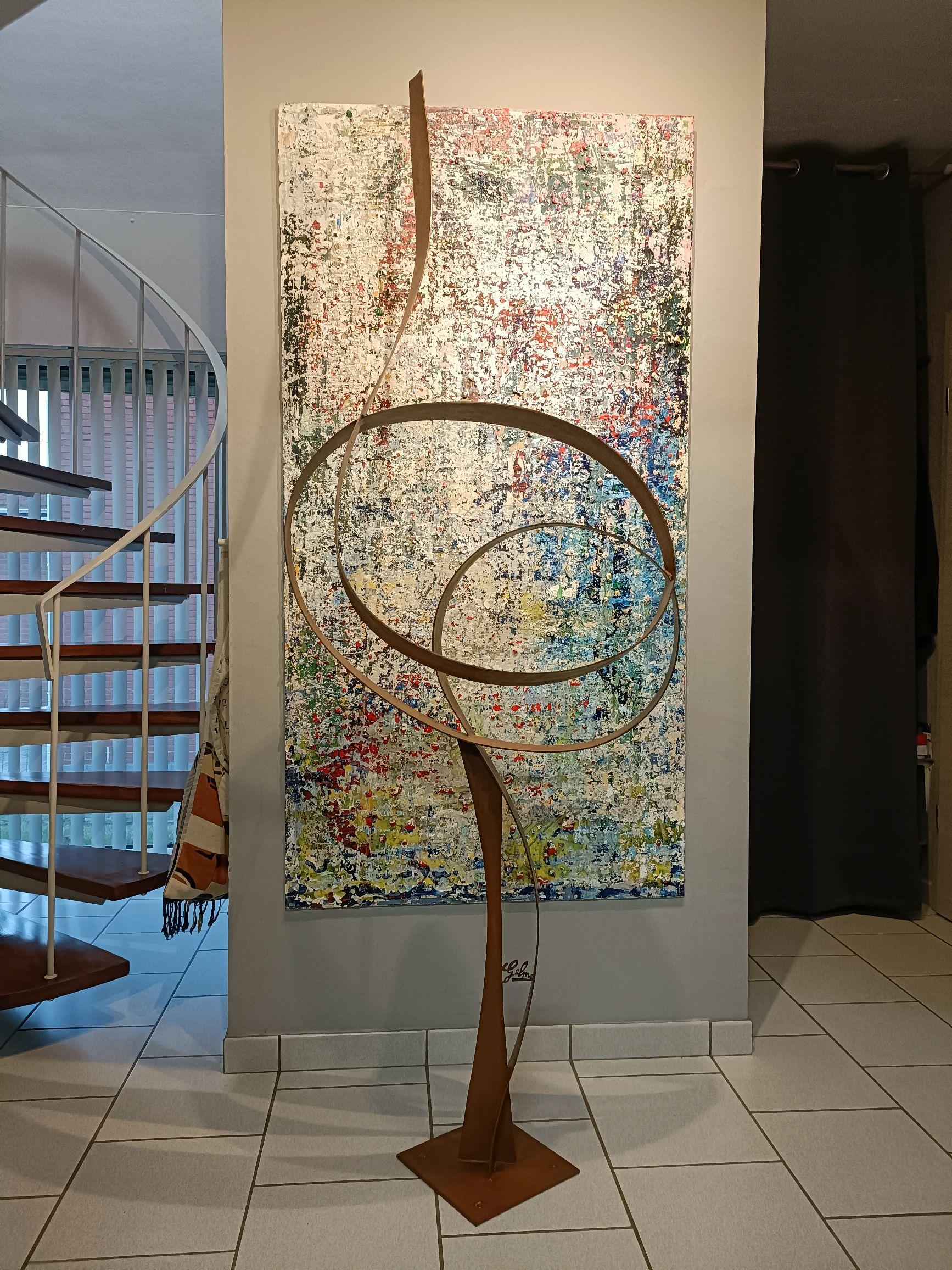 Sculpture 8 - Giovanni Gelmi - sculpture contemporaine en acier pour l'extérieur et l'intérieur en vente 2