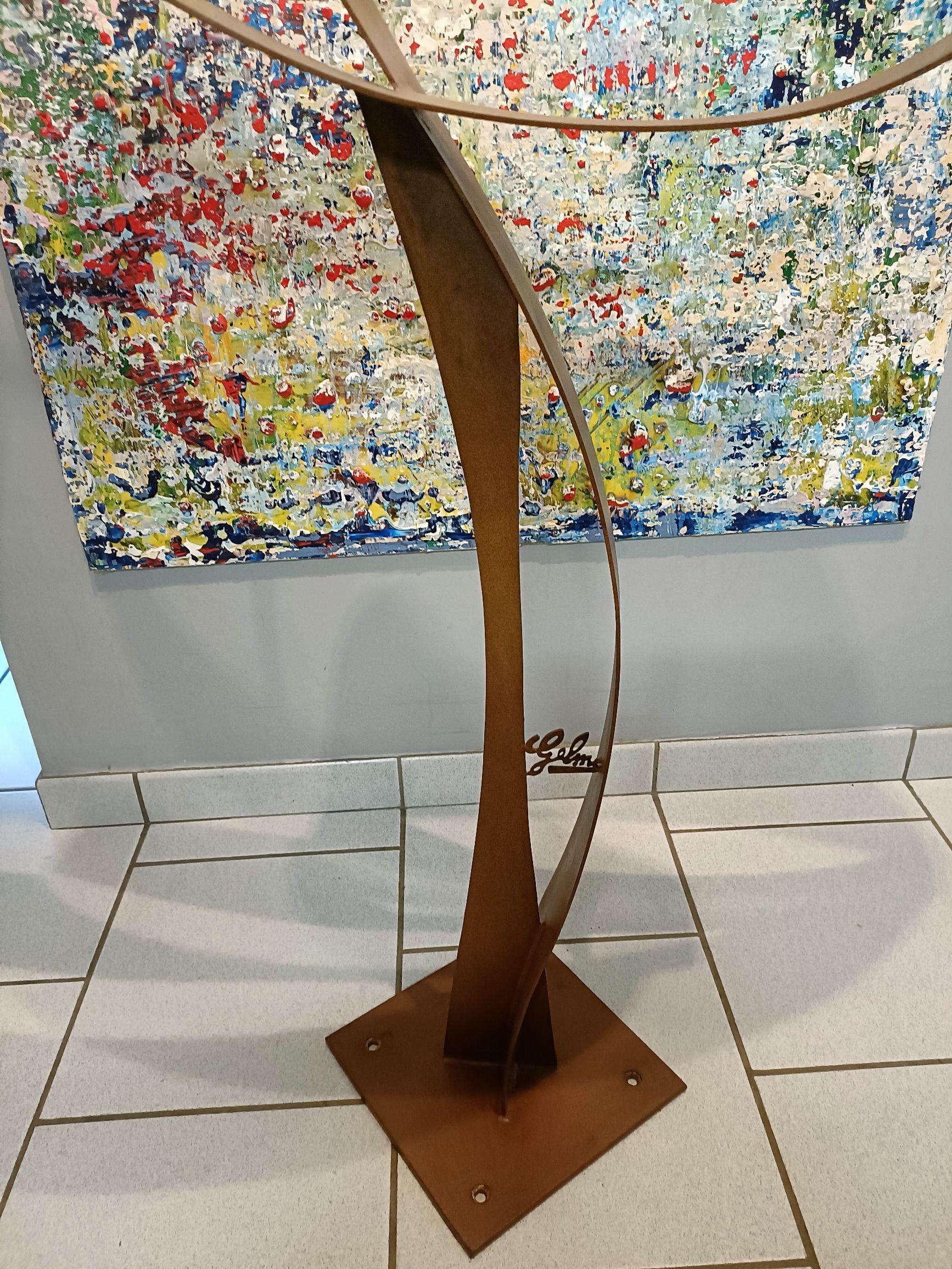 Sculpture 8 - Giovanni Gelmi - sculpture contemporaine en acier pour l'extérieur et l'intérieur en vente 3