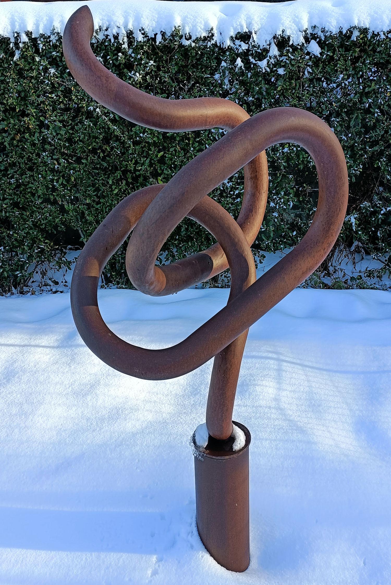 Escultura 82 - Giovanni Gelmi - escultura contemporánea de acero para exterior e interior en venta 4