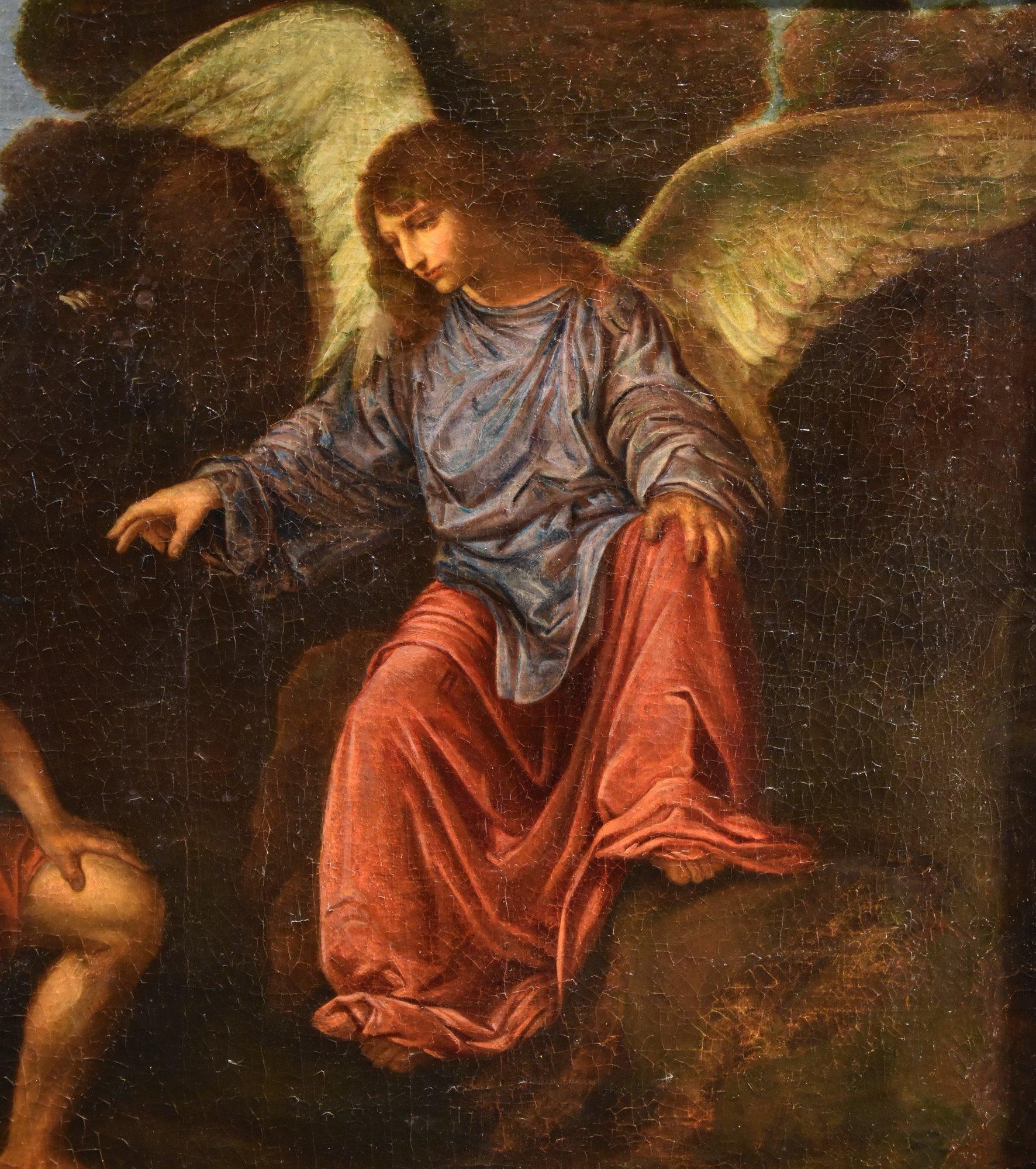 Toby Angel Savoldo Religiöse Gemälde, Öl auf Leinwand, Alter Meister, 17./18. Jahrhundert im Angebot 1