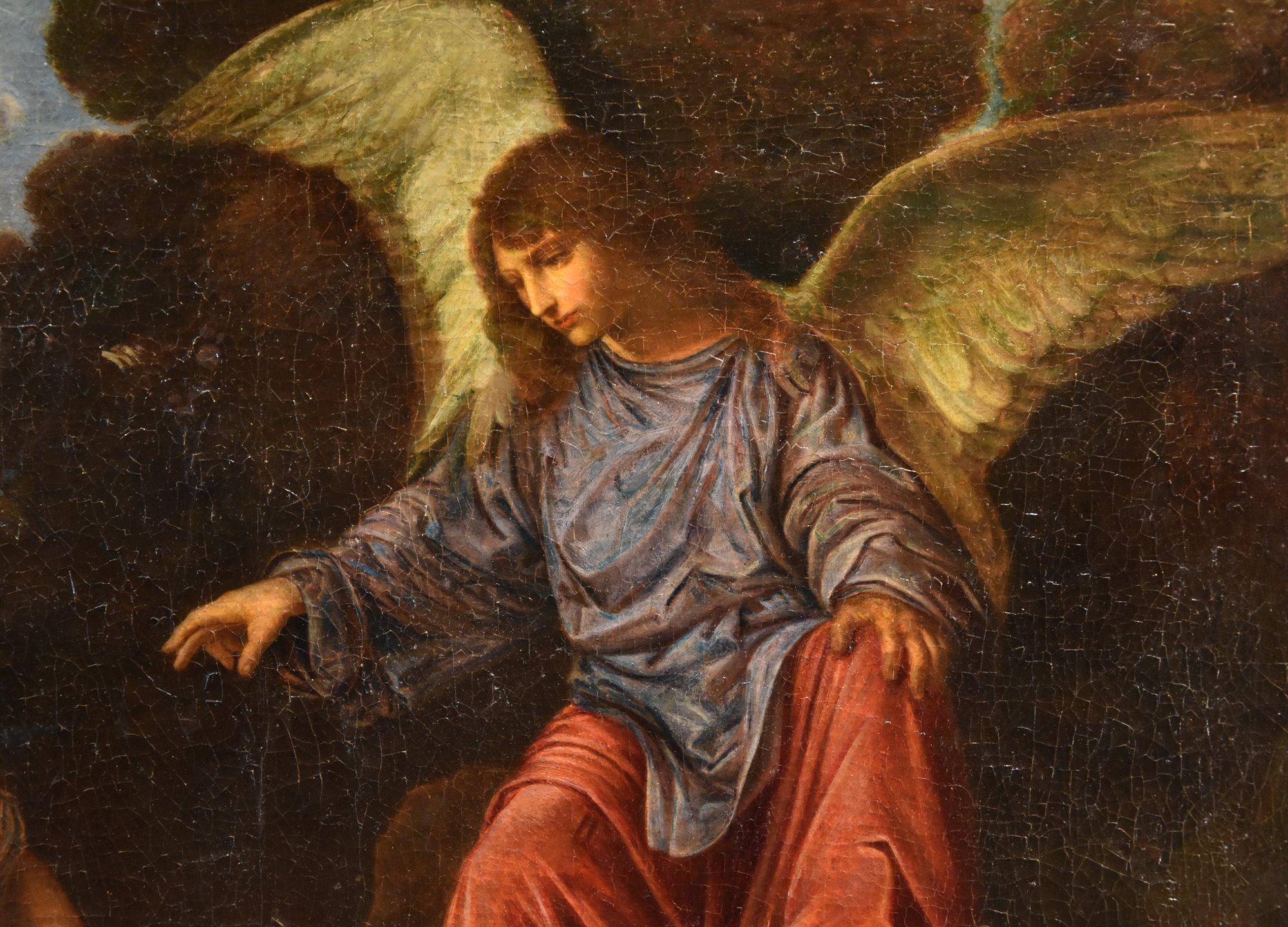 Toby Angel Savoldo Religiöse Gemälde, Öl auf Leinwand, Alter Meister, 17./18. Jahrhundert im Angebot 2