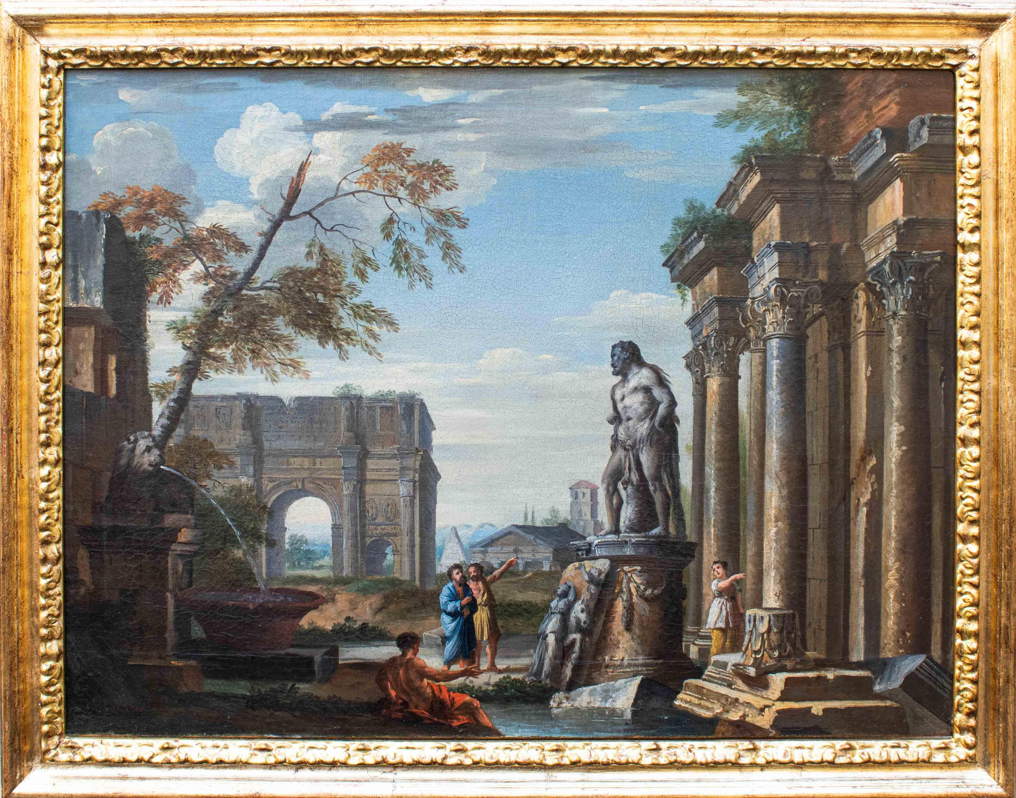 Giovanni Ghisolfi Whims of Roman Monuments Paintings Oil on Canvas For ...