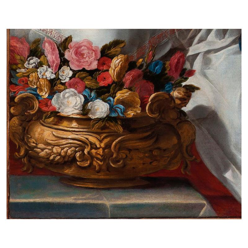 XVIIe siècle par Giacomo Sementi et Pier Francesco Cittadini Dana Huile sur toile en vente 1