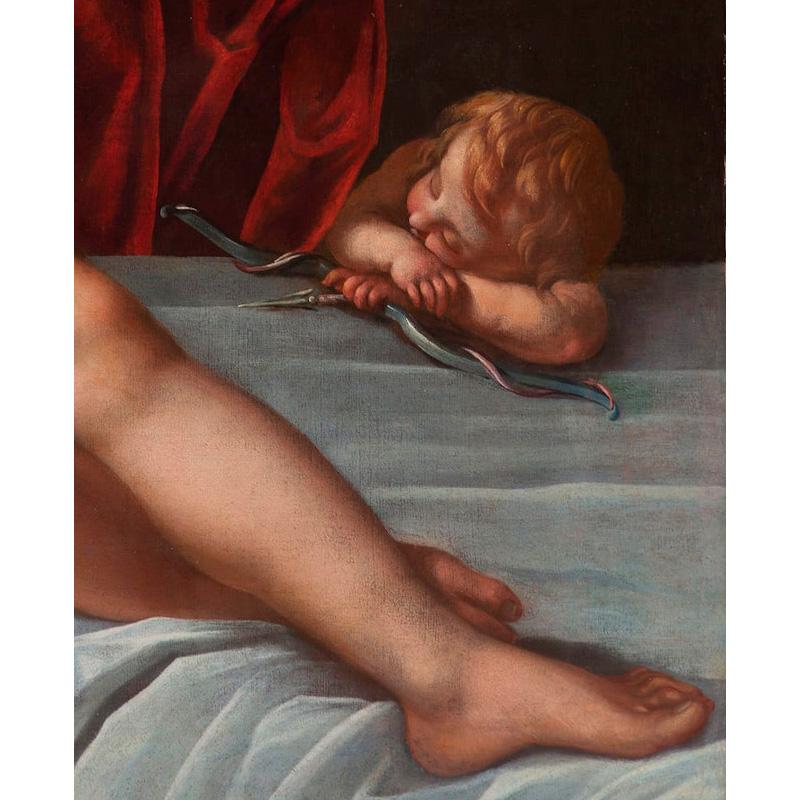 XVIIe siècle par Giacomo Sementi et Pier Francesco Cittadini Dana Huile sur toile en vente 2