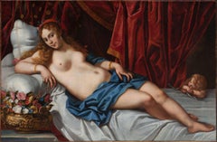 17th Century by Giacomo Sementi and Pier Francesco Cittadini Danae Oil on Canvas