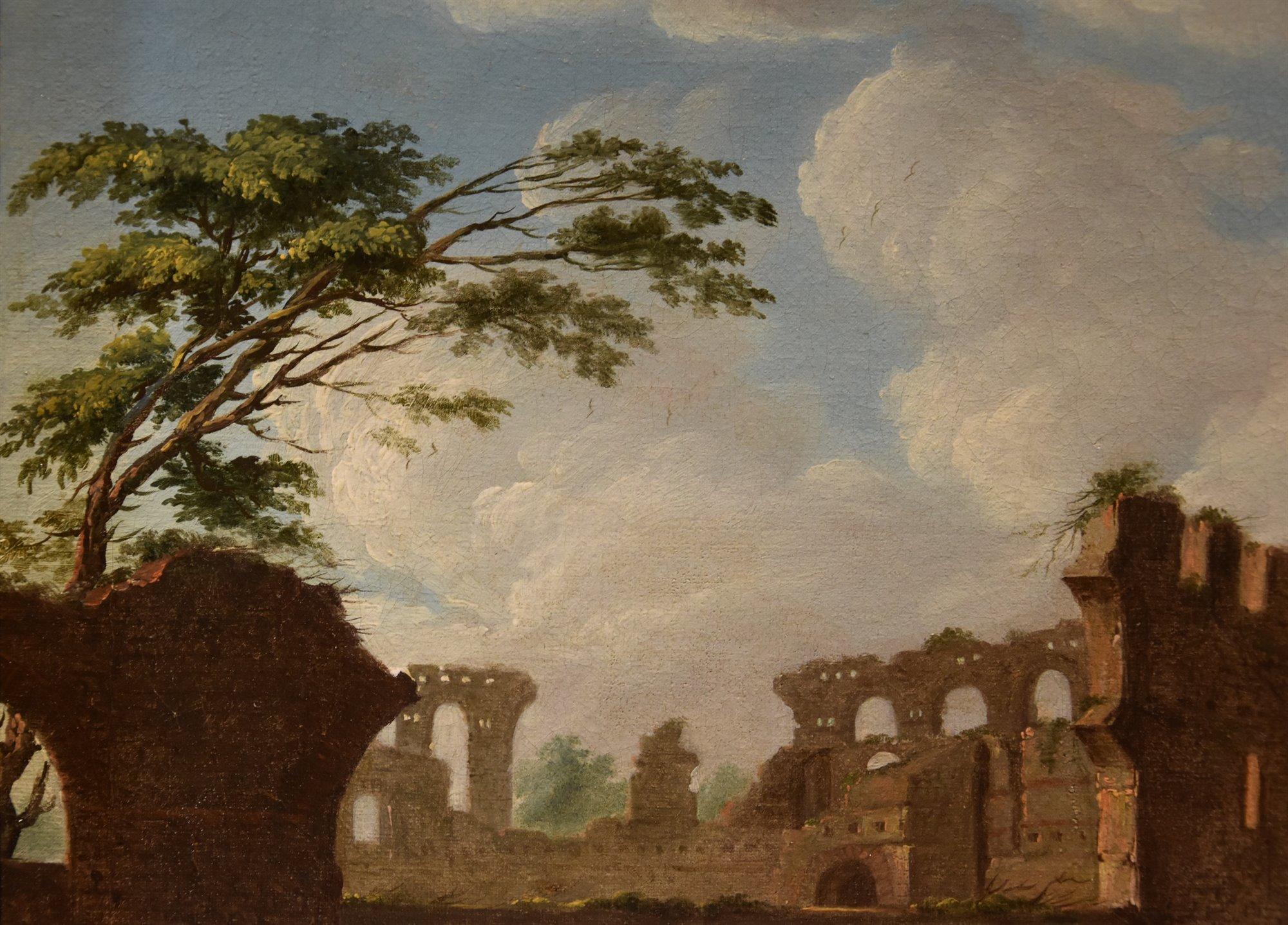 Ansicht Roman Forum Van Lint Landschaft 18. Jahrhundert Gemälde Öl auf Leinwand Alter Meister im Angebot 5