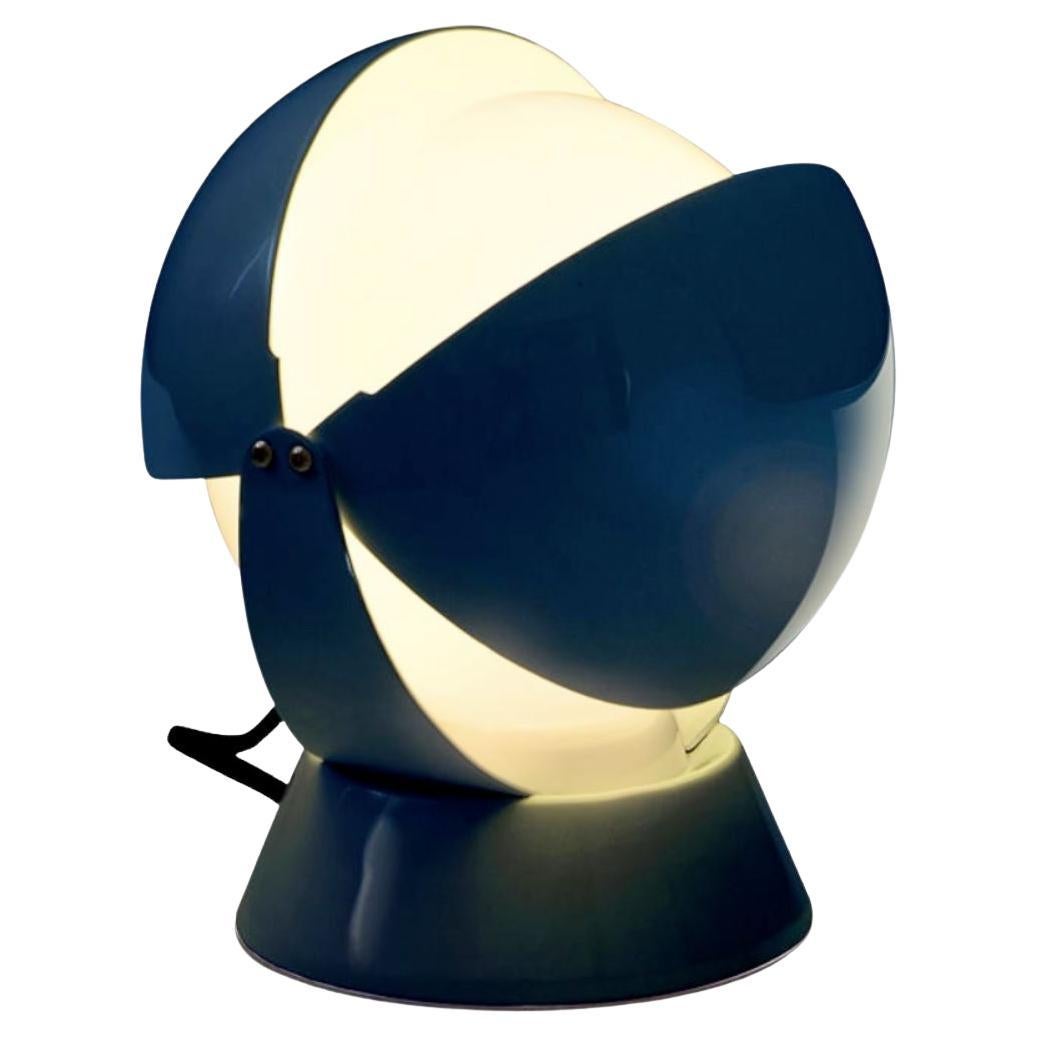 Lampe de bureau Buonanotte en métal et acrylique en bleu de Giovanni Gorgoni pour Stilnovo