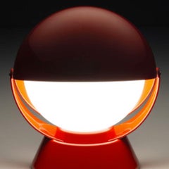 Giovanni Gorgoni 'Buonanotte' Metal & Acrylic Table Lamp in Red for Stilnovo