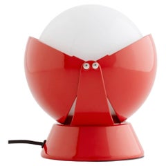 Giovanni Gorgoni 'Buonanotte' Metal & Acrylic Table Lamp in Red for Stilnovo