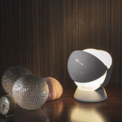 Giovanni Gorgoni 'Buonanotte' Metal & Acrylic Table Lamp in White for Stilnovo