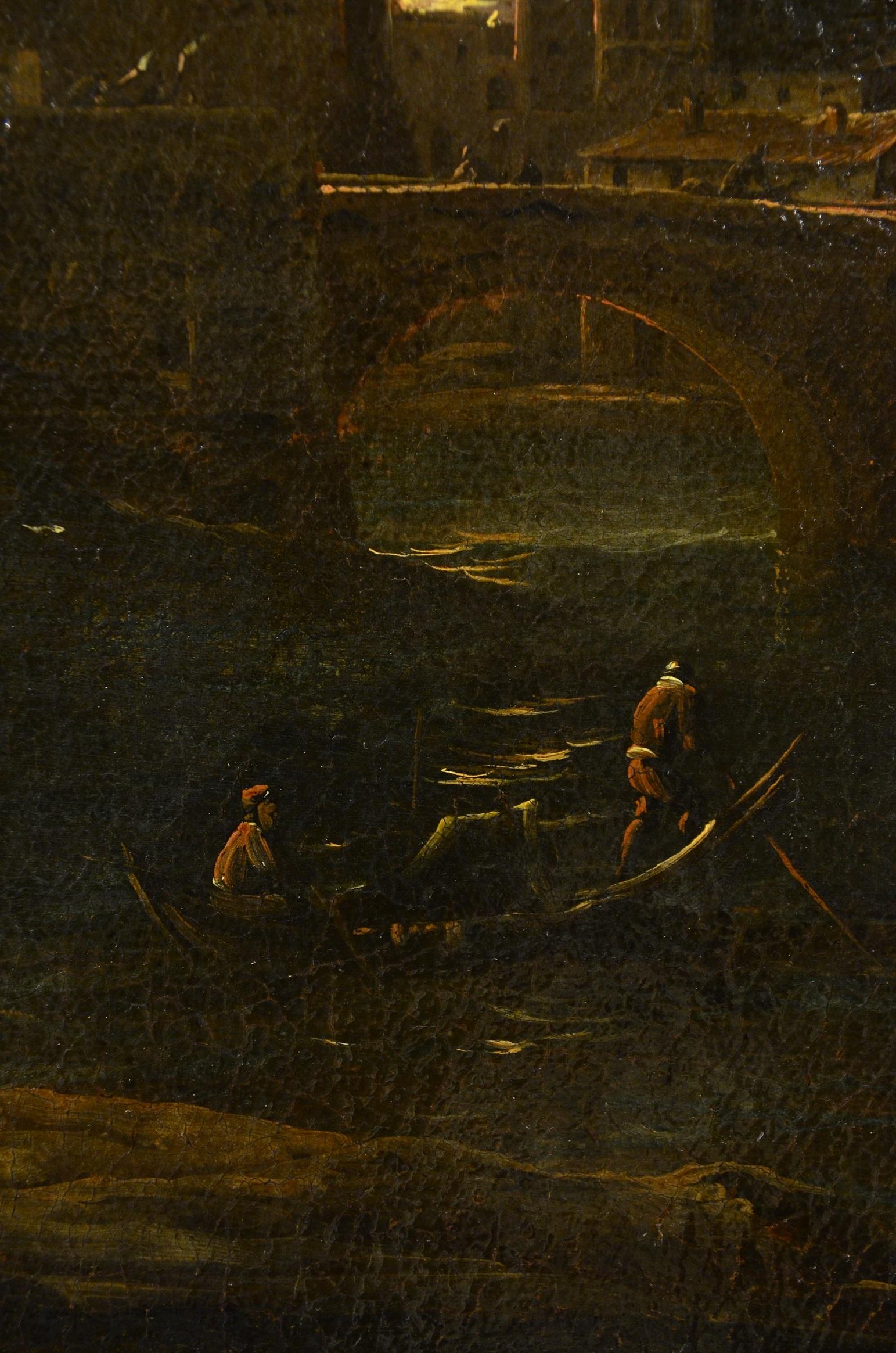 Nocturnal Landscape Troy Grevenbroeck Paint Oil on canvas Old master 17th Centur 7