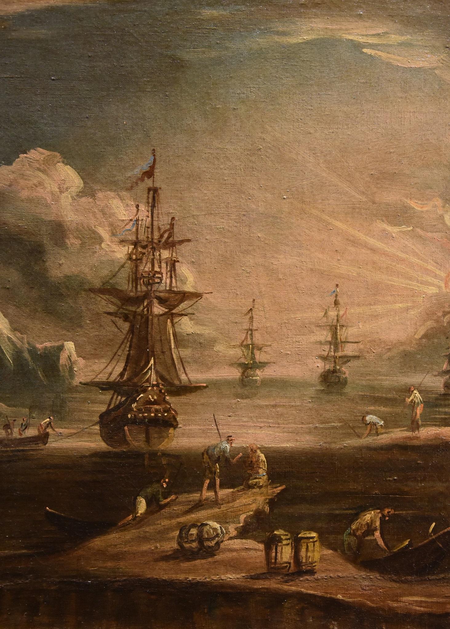 Giovanni Grevenbroeck, dit le Solfarolo (Pays-Bas, Calle, vers 1650 - Milan, après 1699)
Vue du port à l'aube

Huile sur toile

70 x 132 cm
Encadré 86 x 146 cm

Appareil critique : Expertise par Emilio Negro.

Nous avons le plaisir de vous présenter